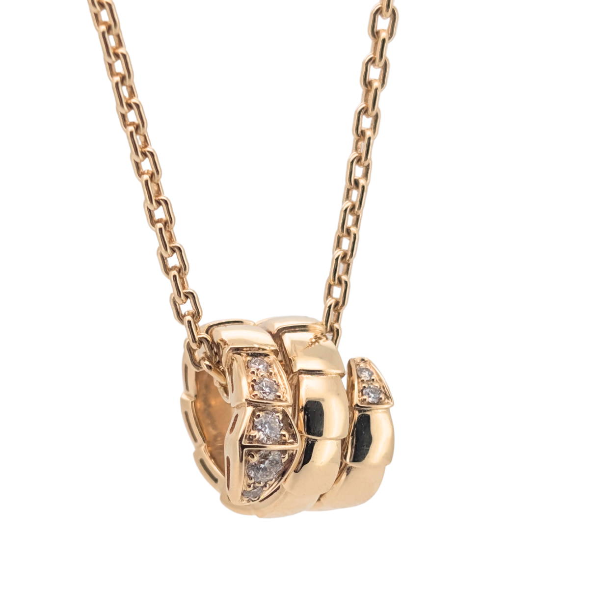 宝格丽 Serpenti Viper 项链 钻石 18K 黄金