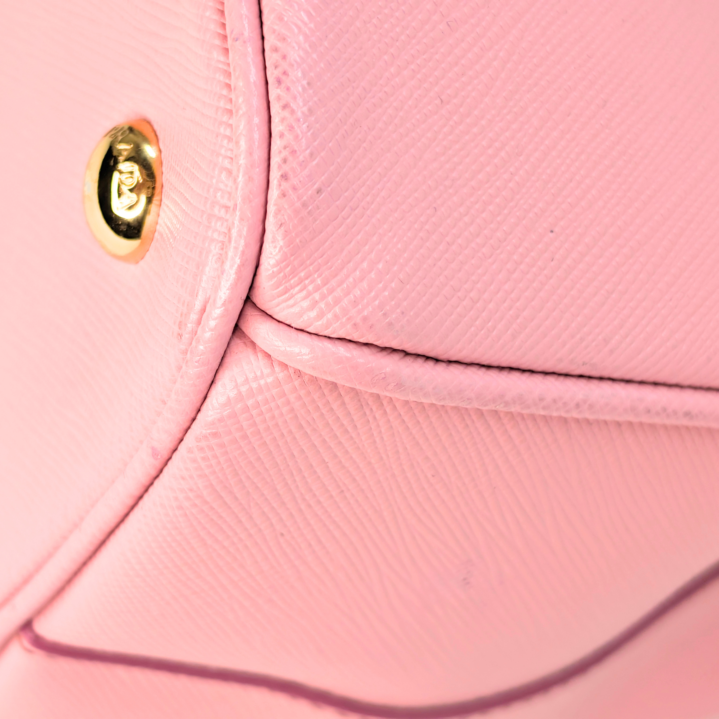 Prada Galleria Saffiano Leather Tote Pink