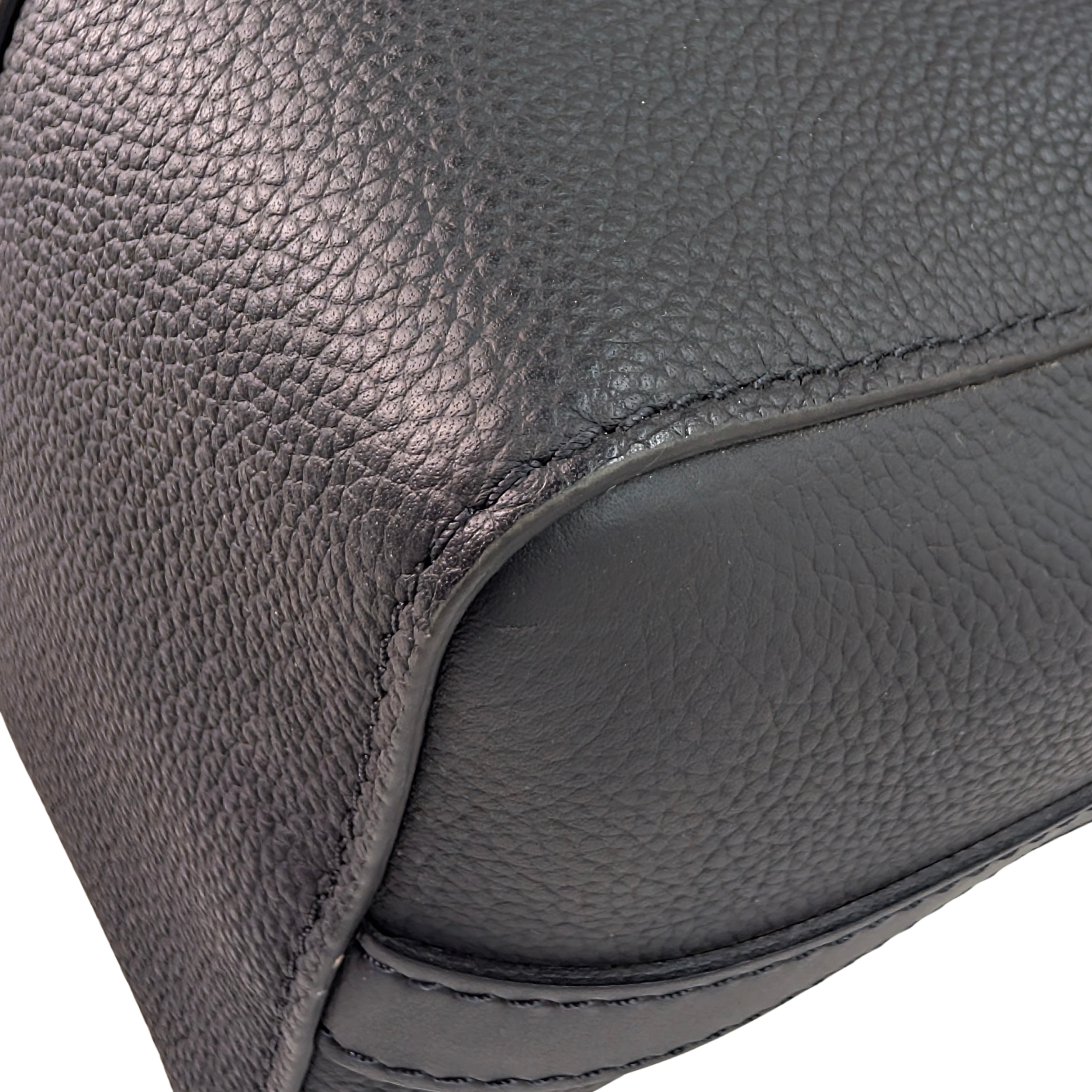 路易威登 Aerogram City Keepall 粒面皮革 黑色