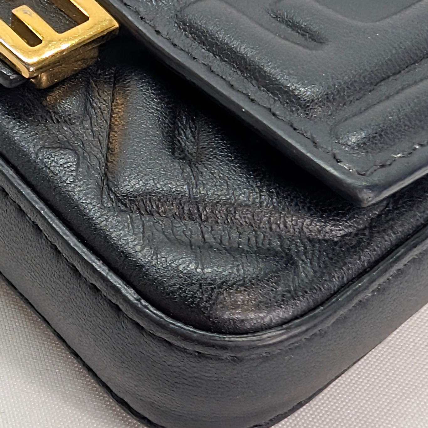 Fendi Nano Baguette 包饰 黑色