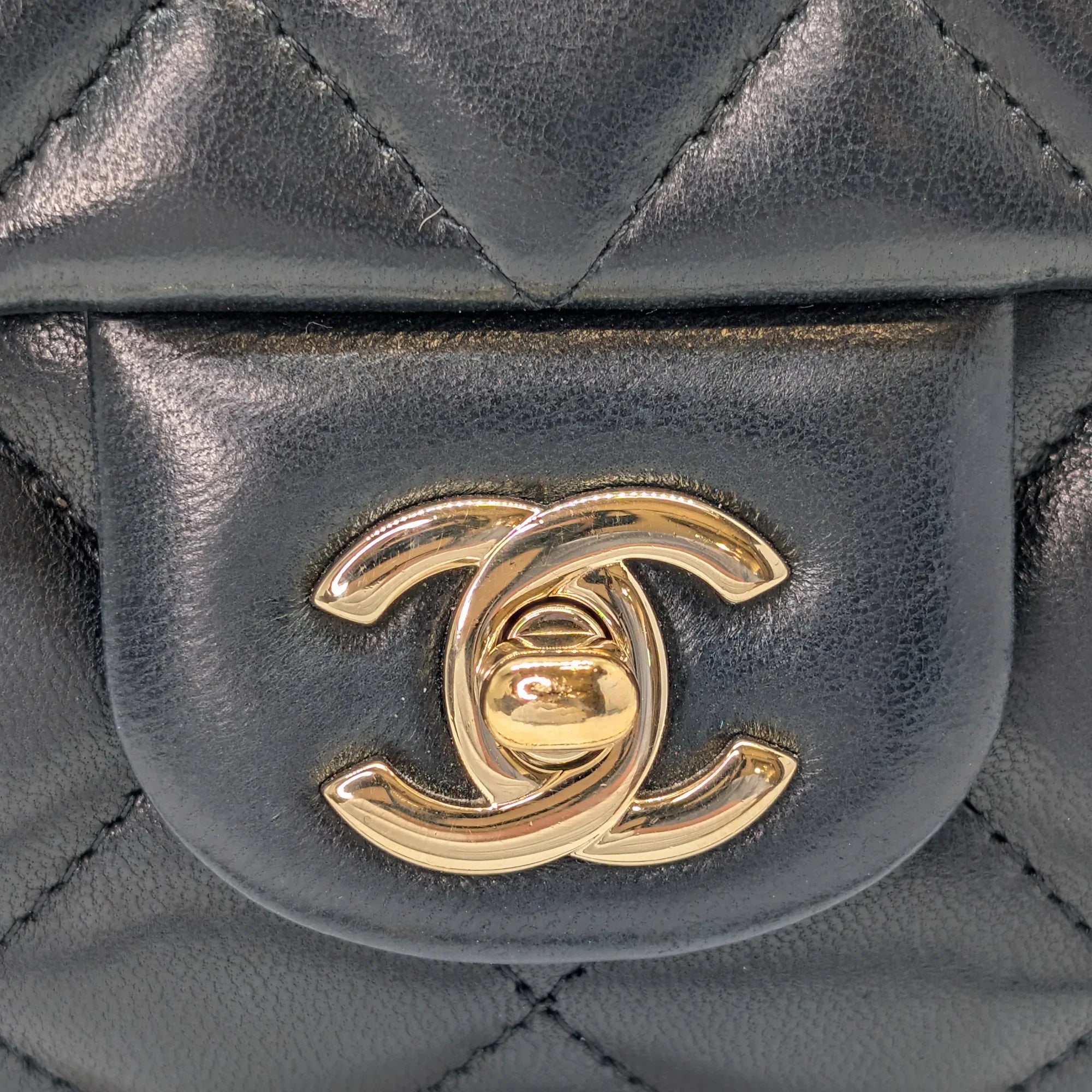 Chanel Classic Quilted Clutch With Chain Black - Lost Designer