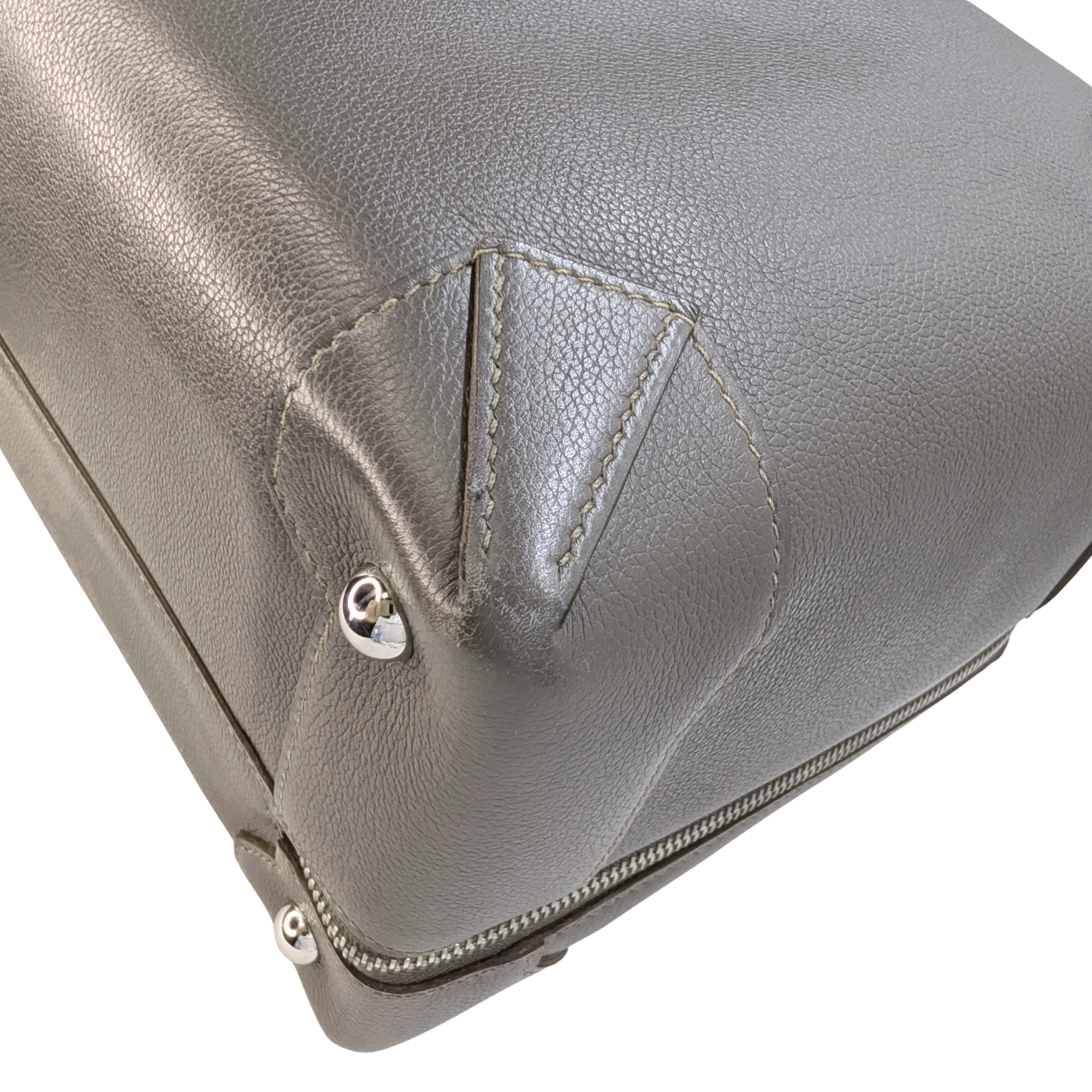 Hermès Maxibox 36 Bag Etain Evercolor Grey □R Stamp