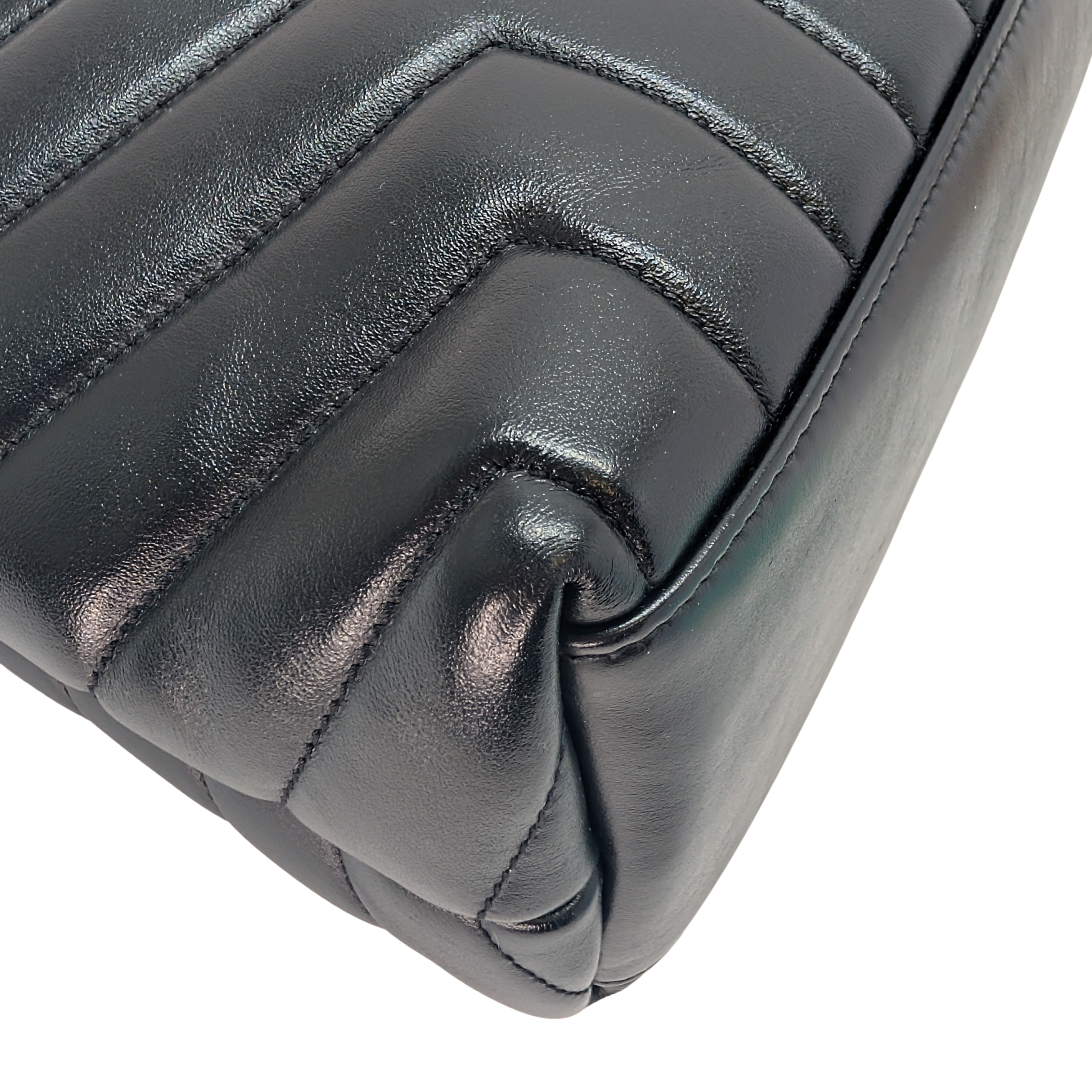 Saint Laurent Loulou Toy Medium Shoulder Bag Black