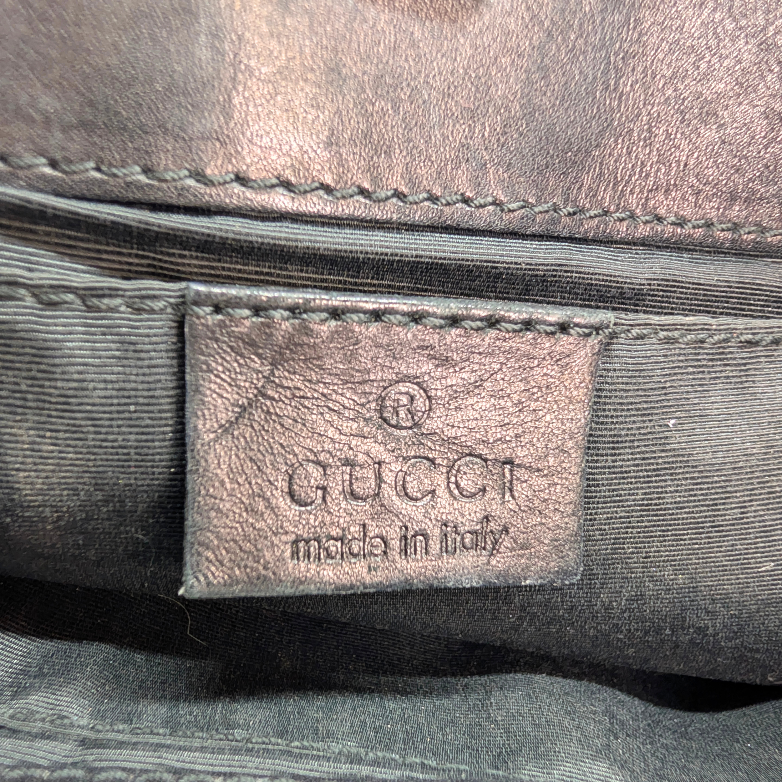 Gucci GG 牛仔布小号单肩托特包