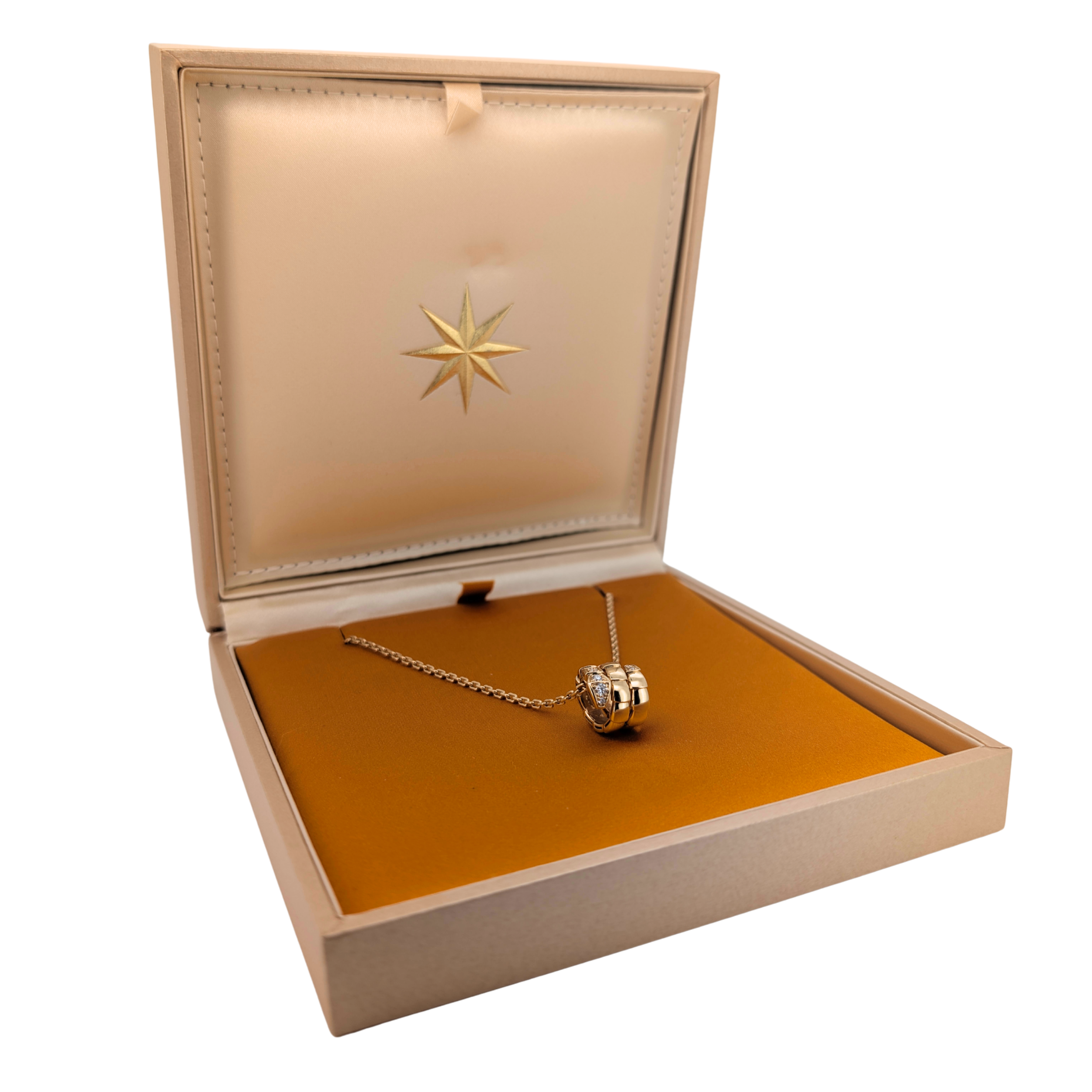 宝格丽 Serpenti Viper 项链 钻石 18K 黄金