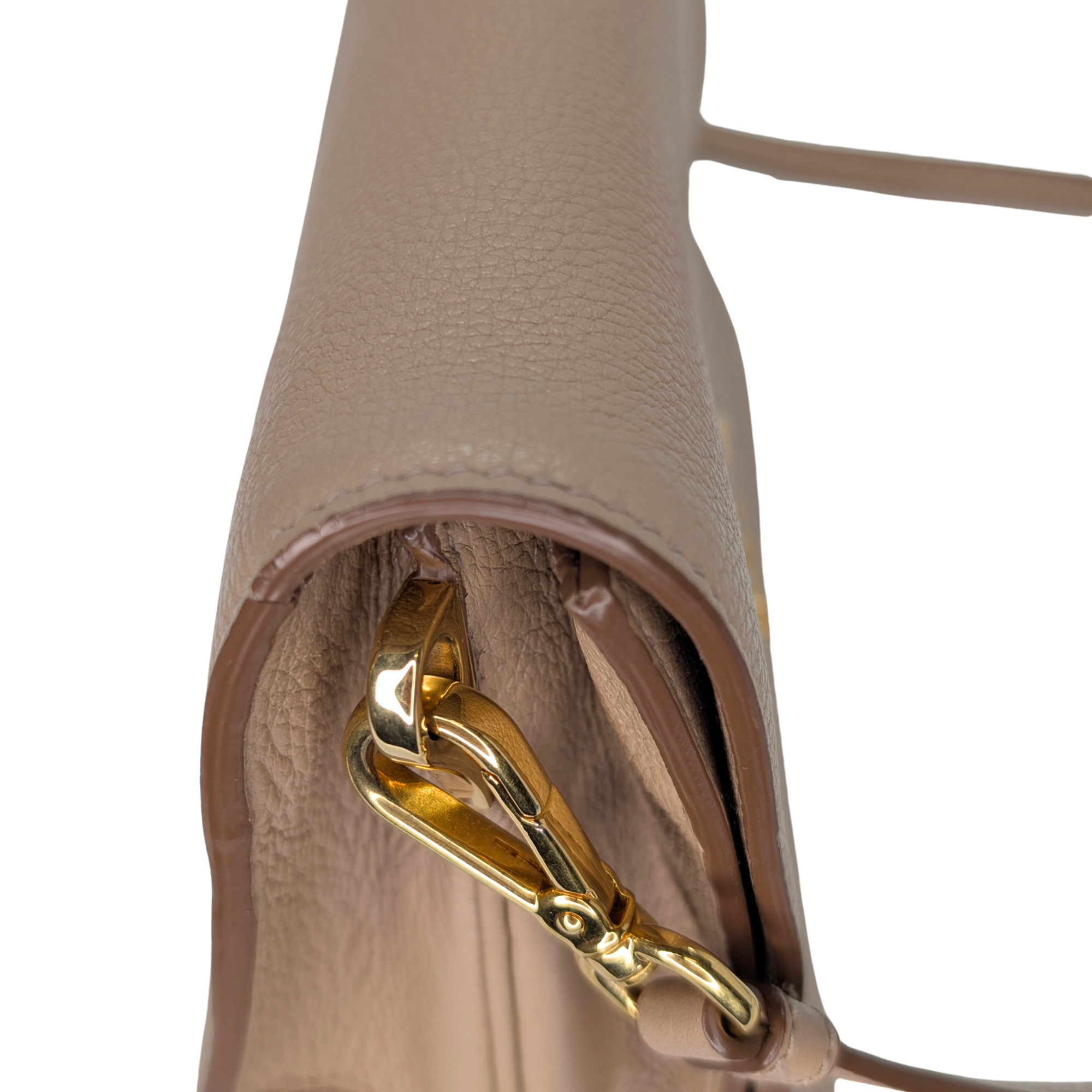 Prada Vitello Daino 皮革斜挎包 米色
