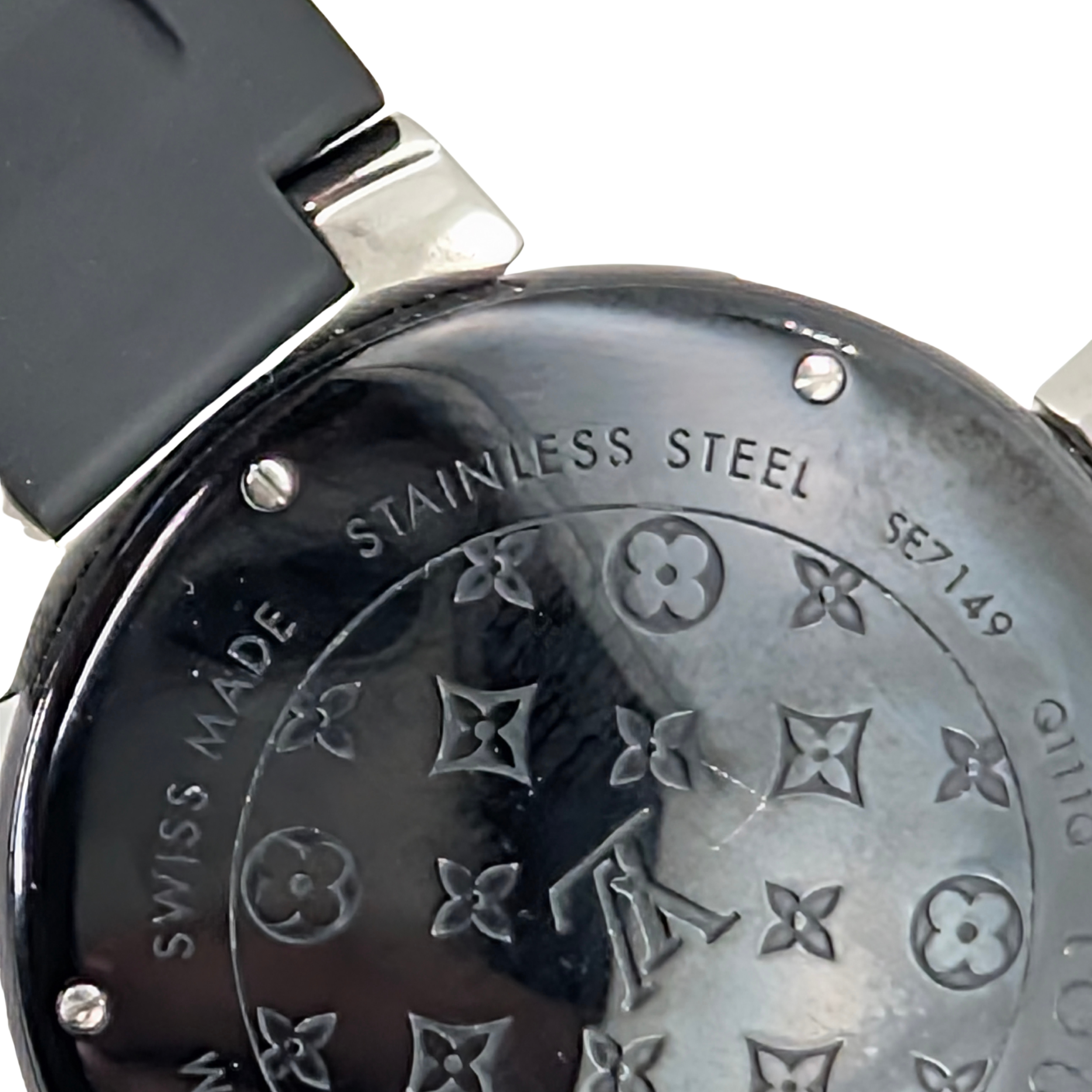路易威登 Tambour Q131Q 钻石表圈表盘黑色精钢腕表