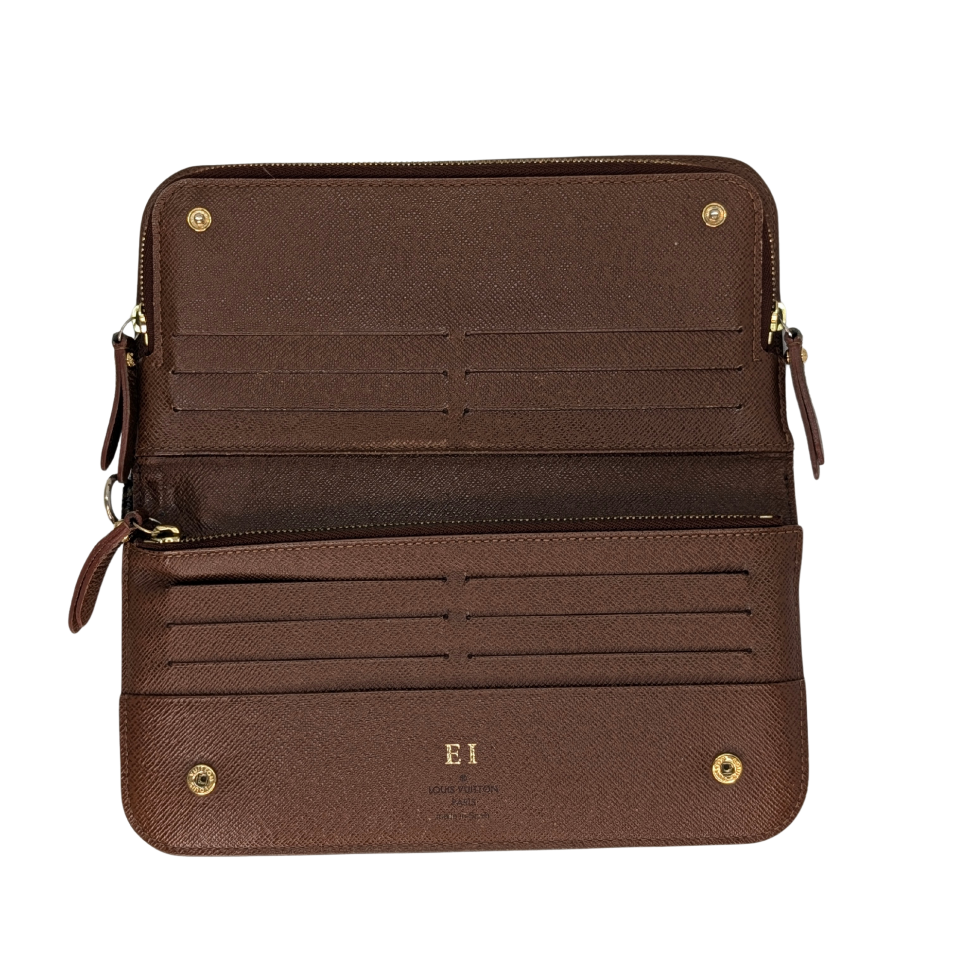 路易威登拉链钱夹 Monogram 棕色