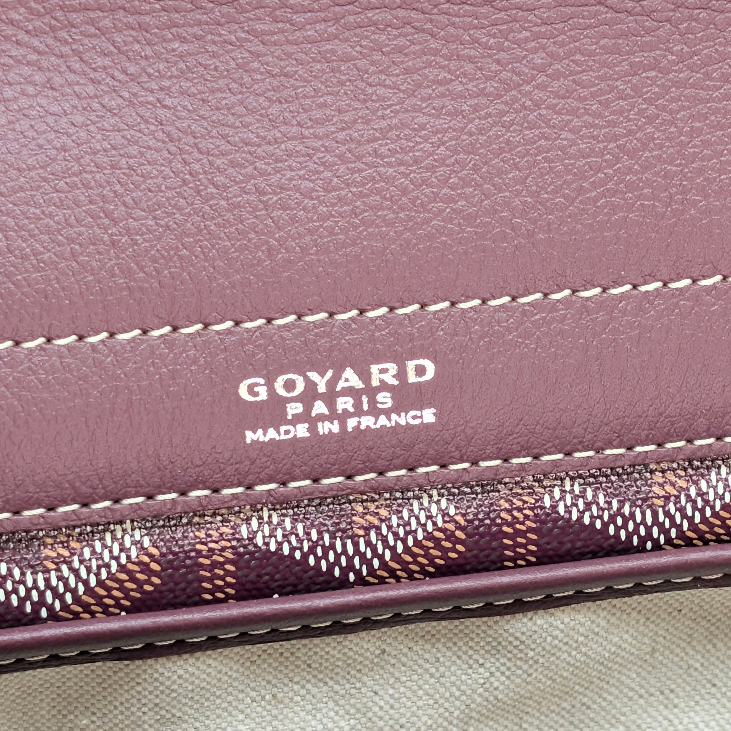 Goyard Goyardine Rouette PM 单肩包 酒红色