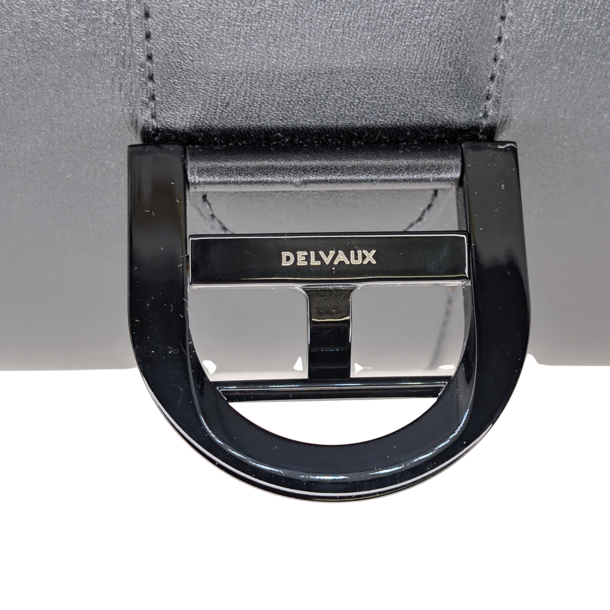 Delvaux Brillant MM Shoulder Bag Black