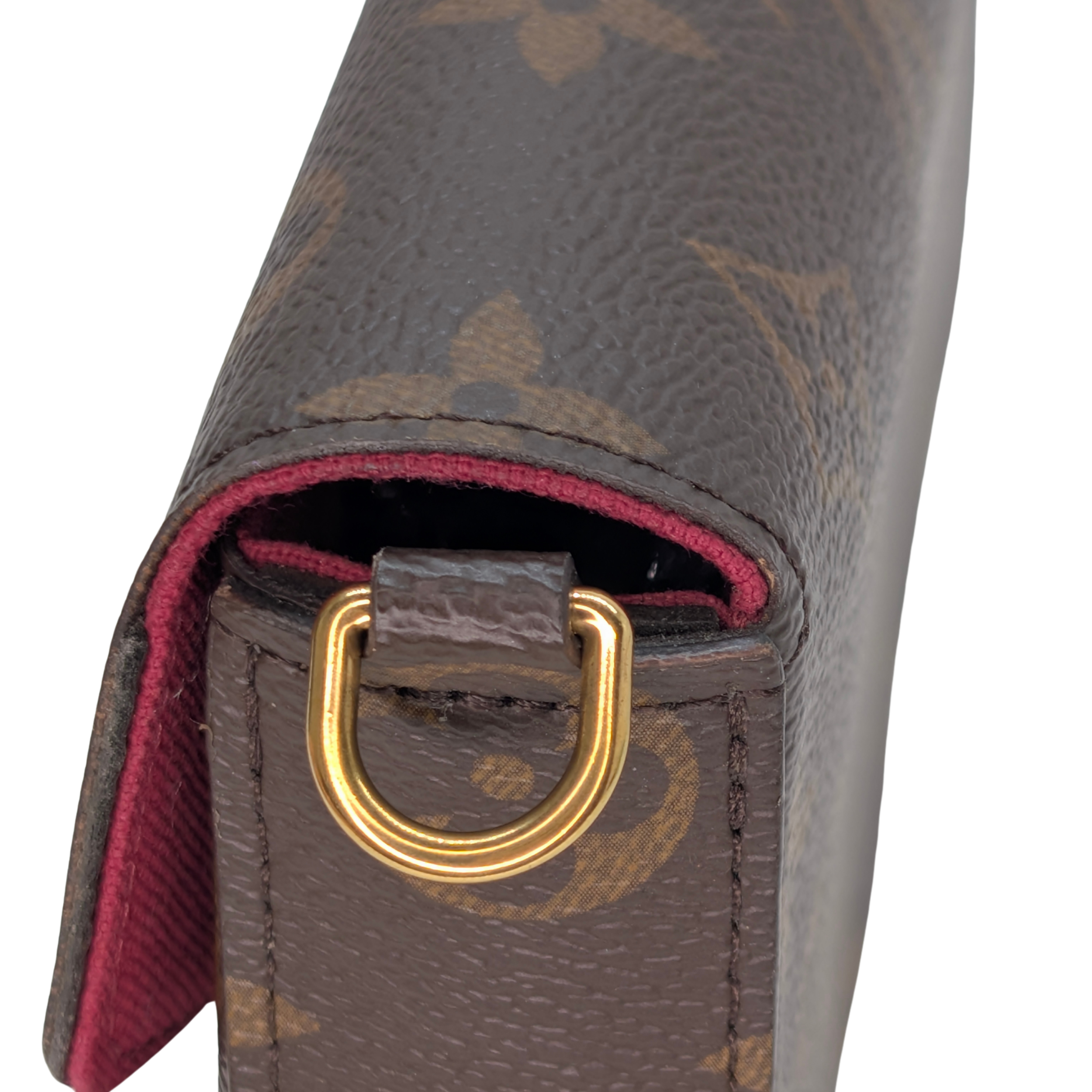 路易威登Pochette Felicie Monogram手拿包配复古肩带