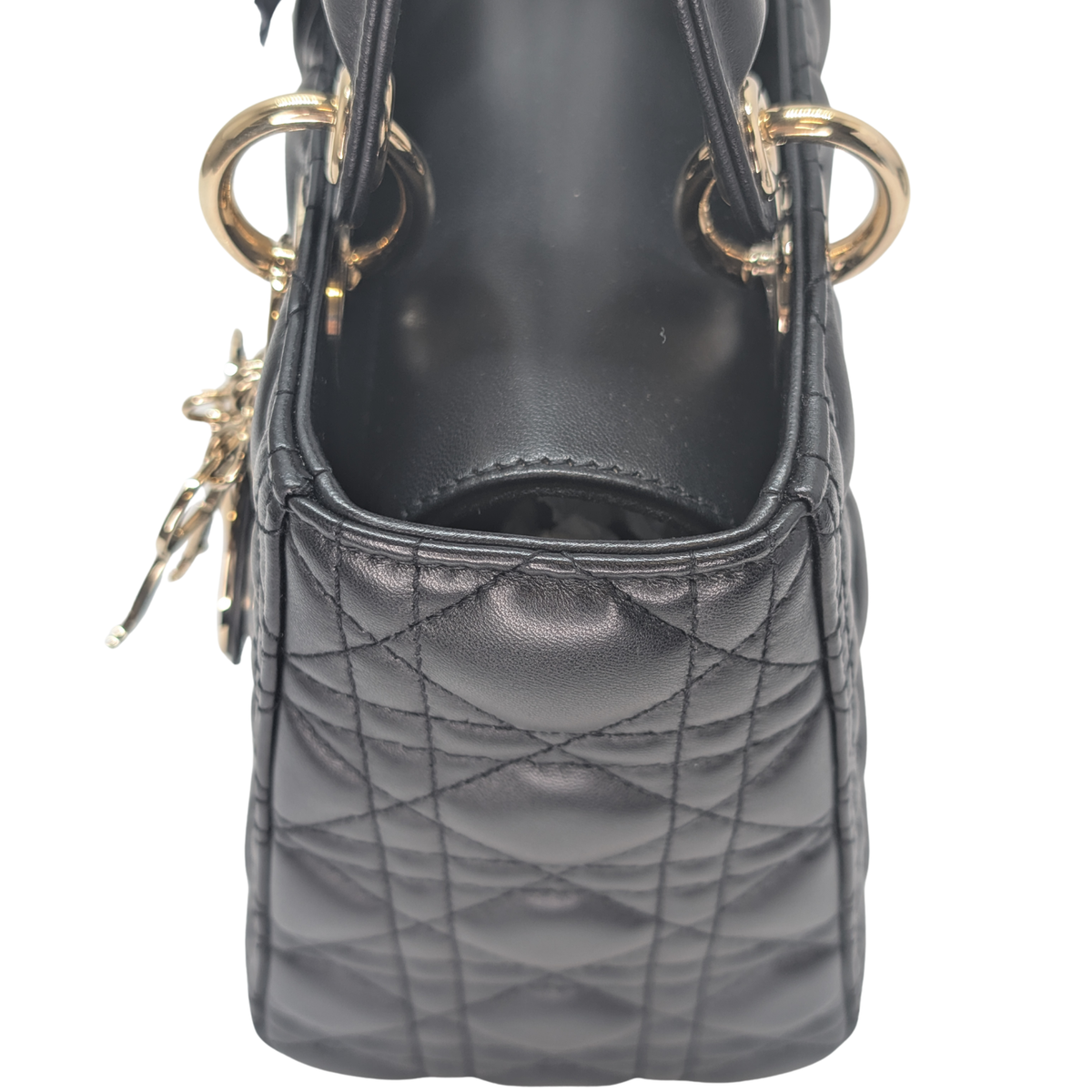 Dior Lambskin Cannage Medium Lady Dior Black