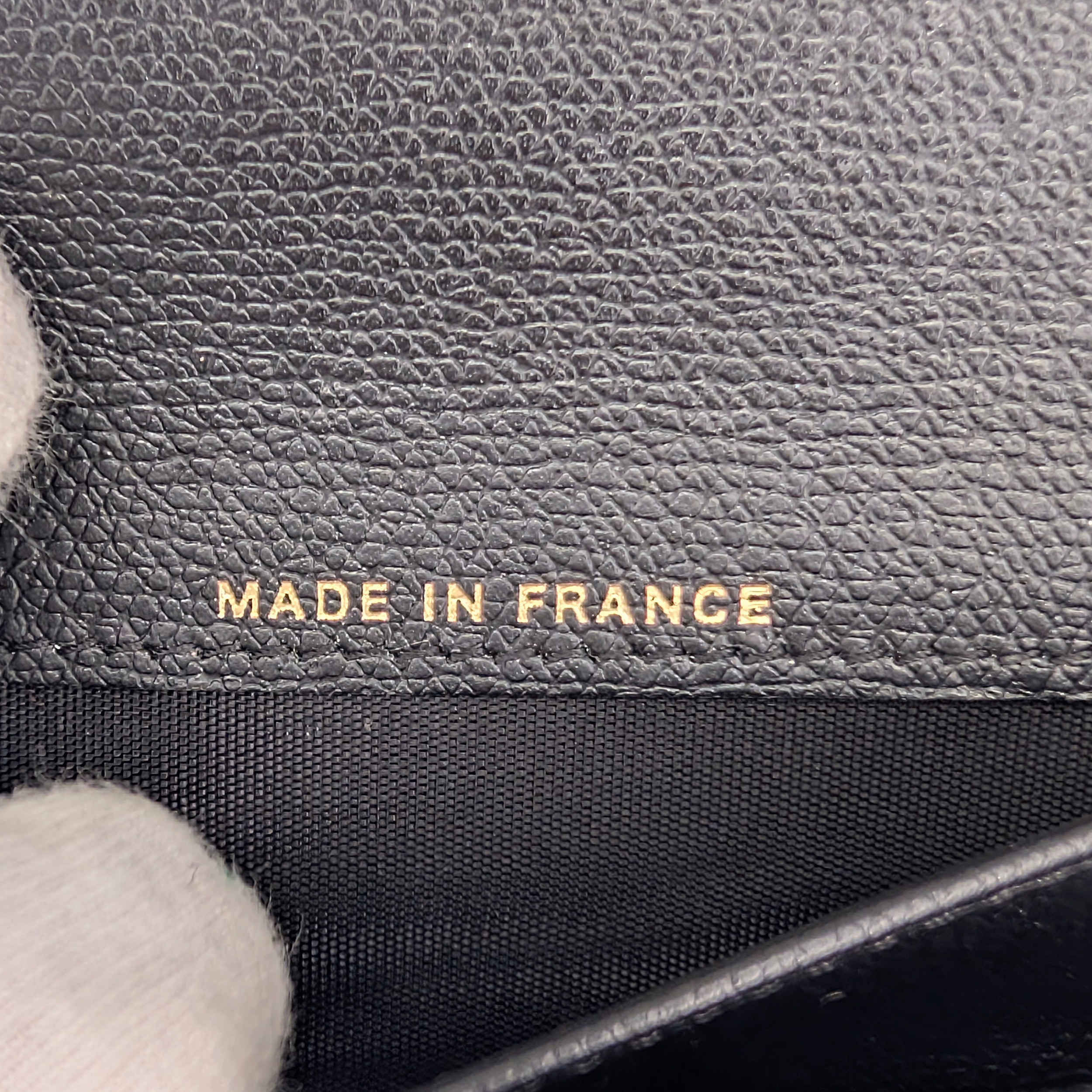 Chanel Leather Long Continental Wallet Black