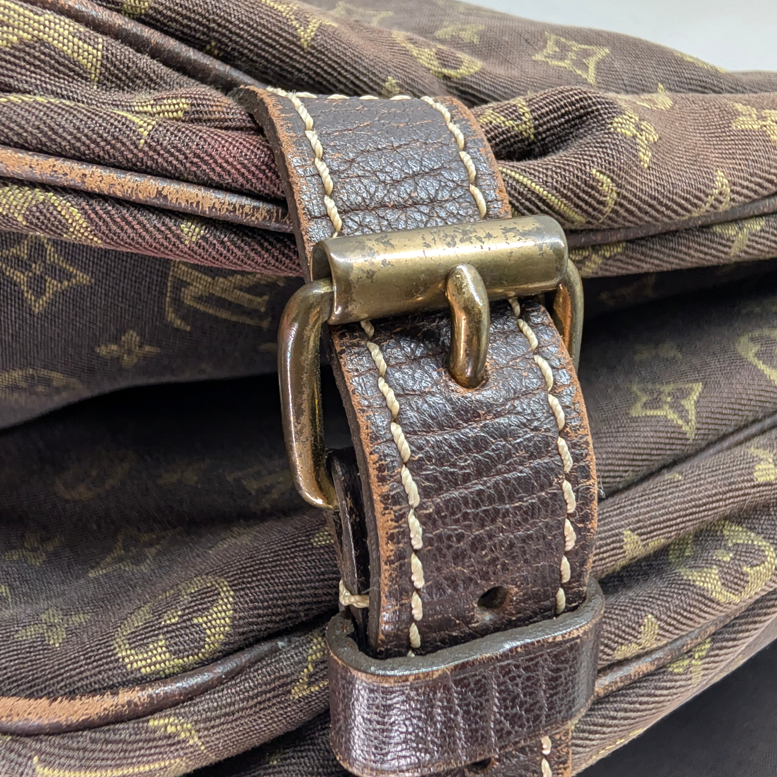 Louis Vuitton Saumur 30 Mini Lin Monogram Crossbody Bag