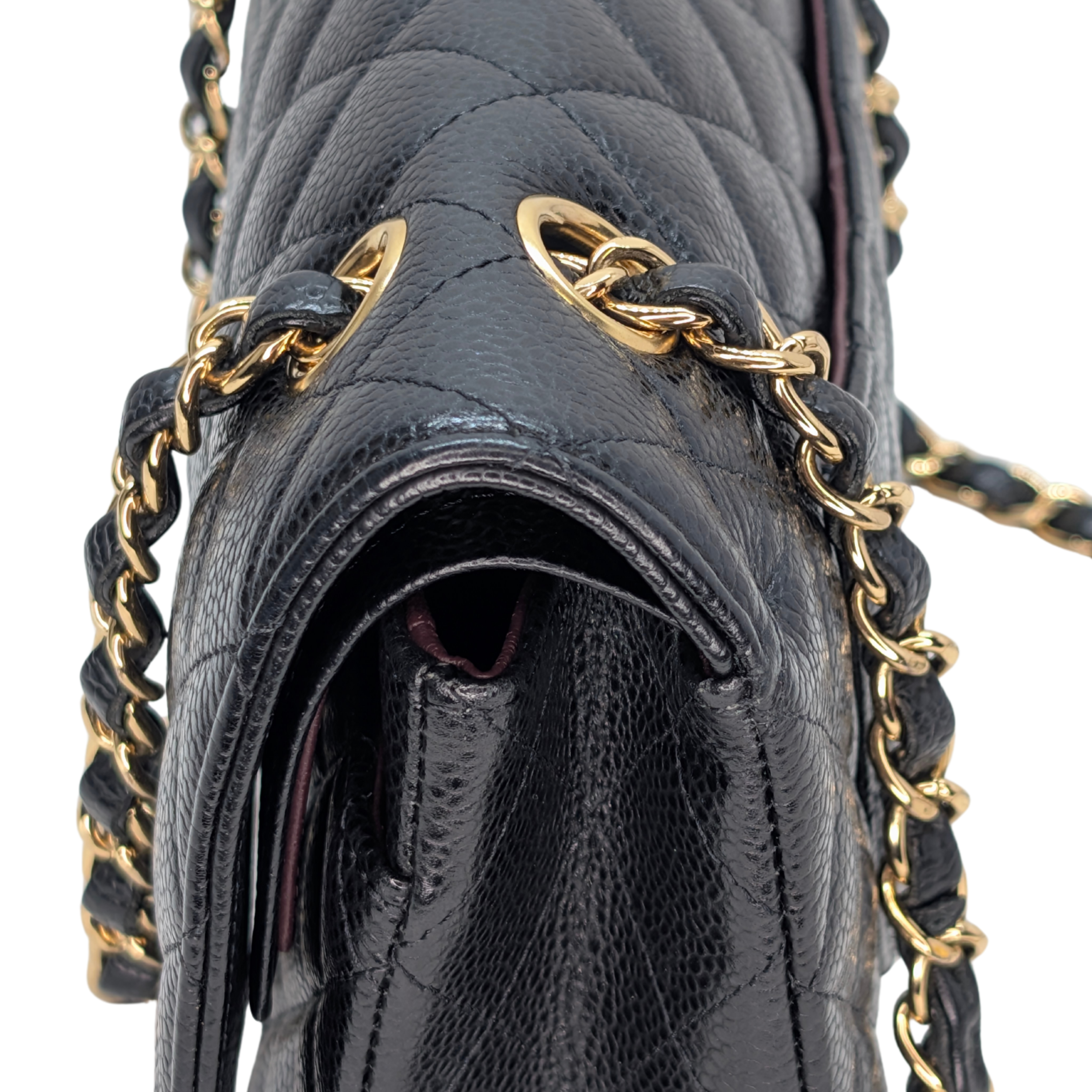 Chanel Medium Classic Double Flap Caviar Leather Black