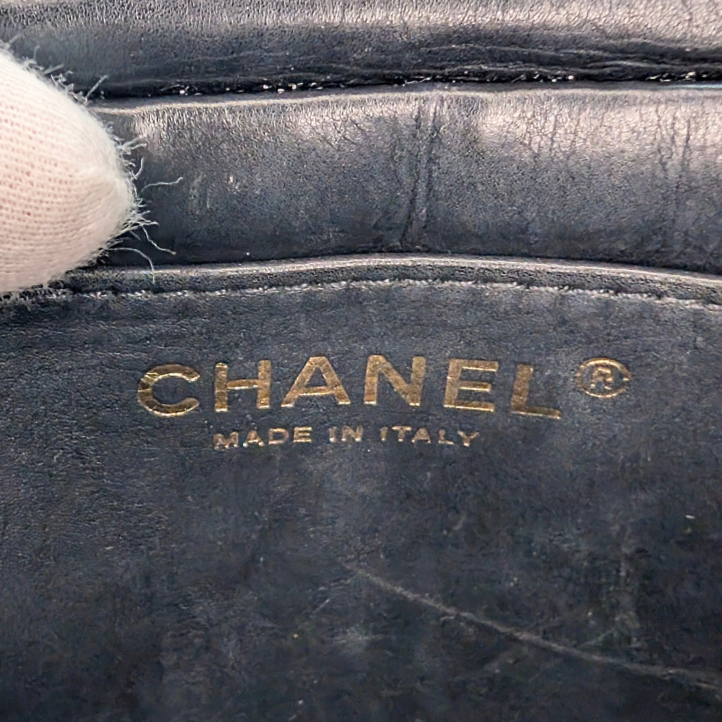 Chanel Quilted Mini Nailed CC Flap Bag Black