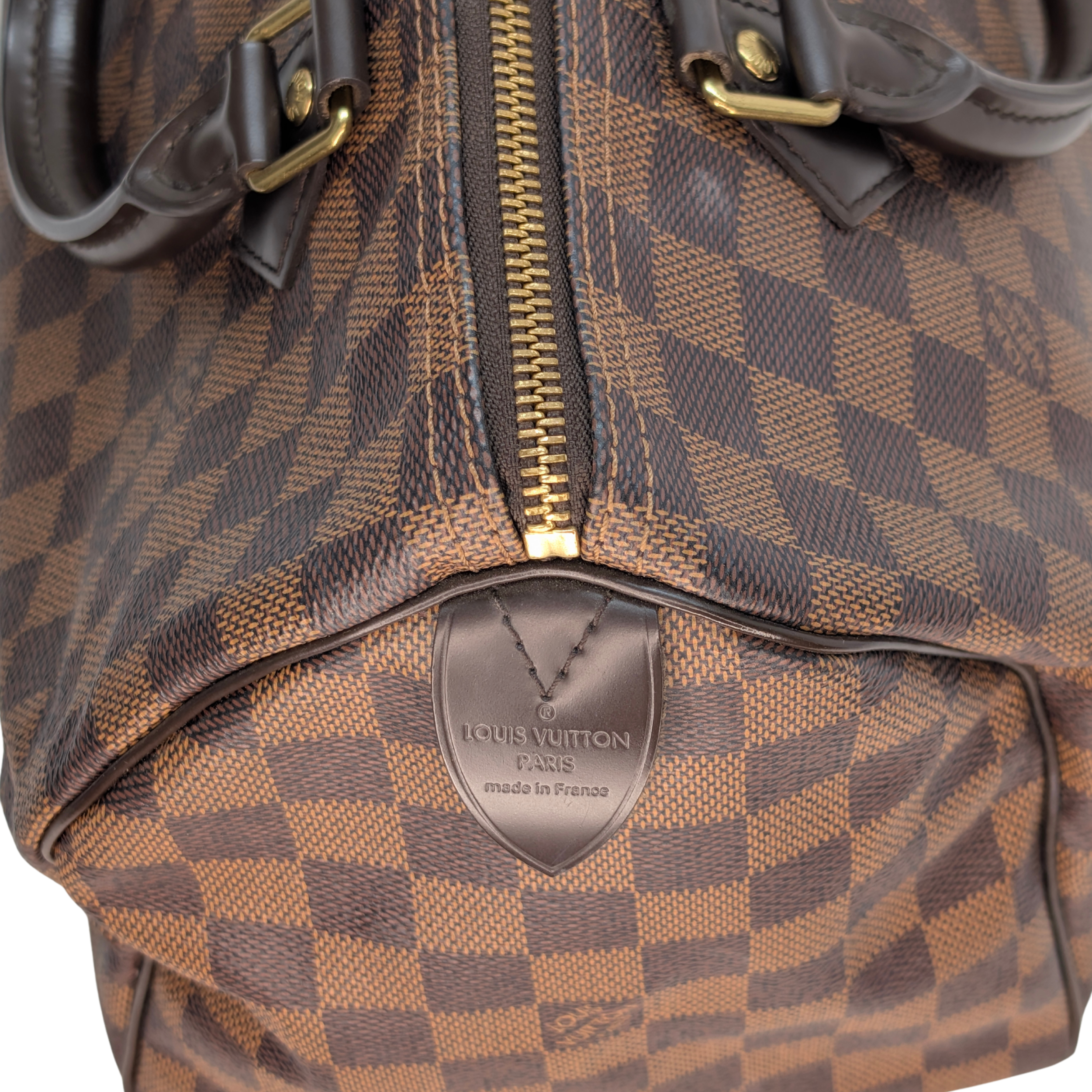 路易威登 Speedy 30 棋盘格纹 Ebene 手袋