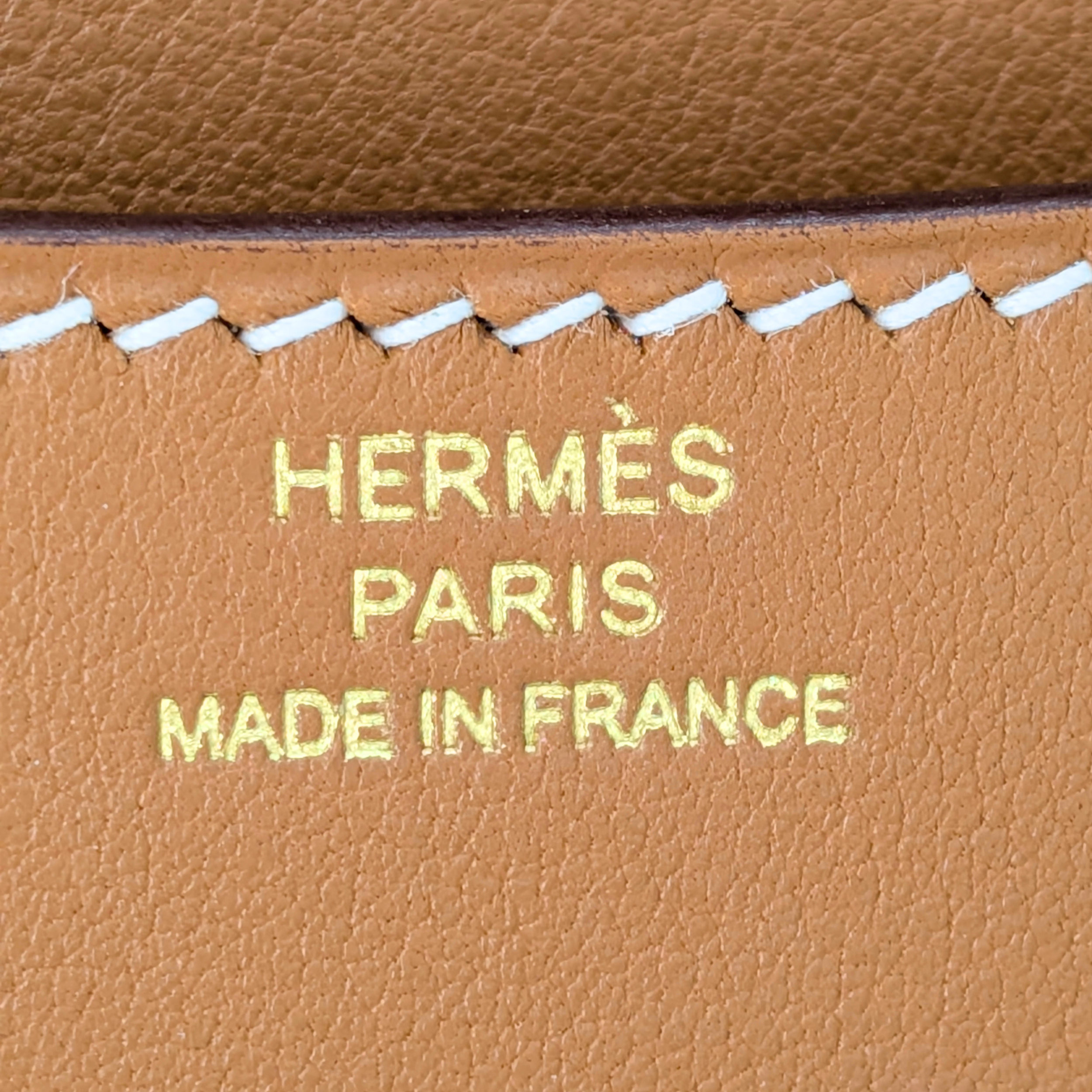 Hermès 爱马仕 Mini Constance 18 · 金棕色 Swift 皮 · 金扣 · C刻