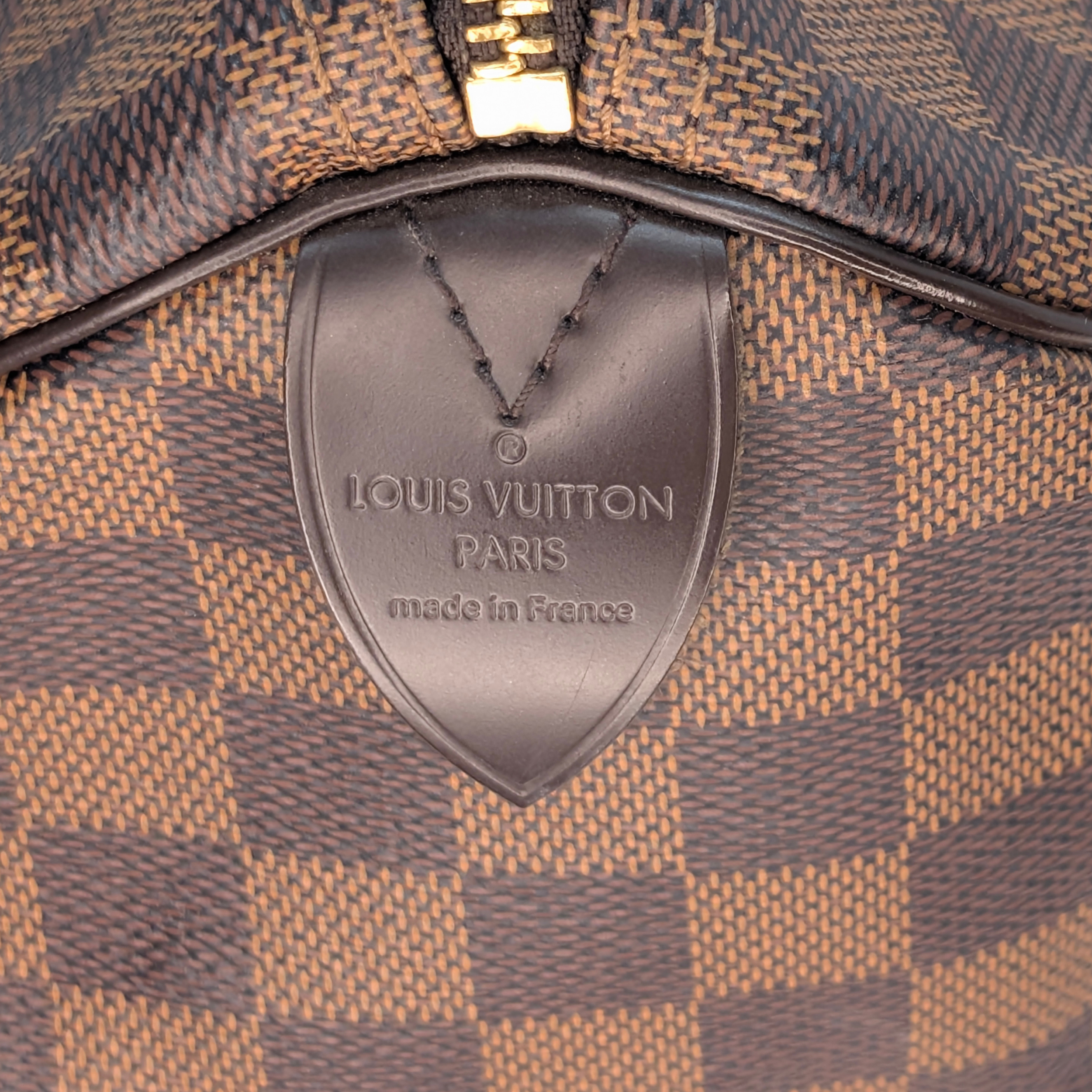 路易威登 Speedy 30 棋盘格纹 Ebene 手袋