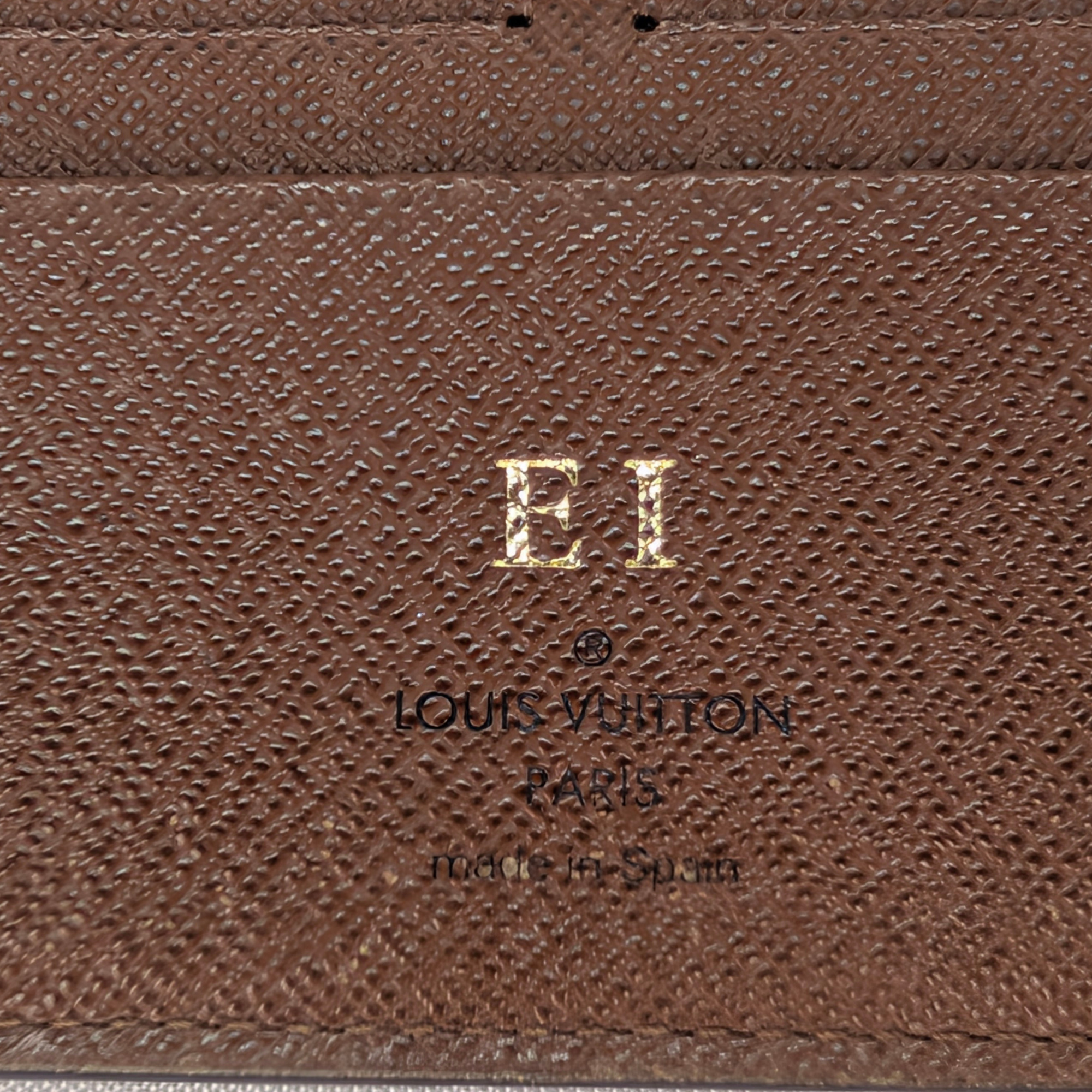 路易威登拉链钱夹 Monogram 棕色
