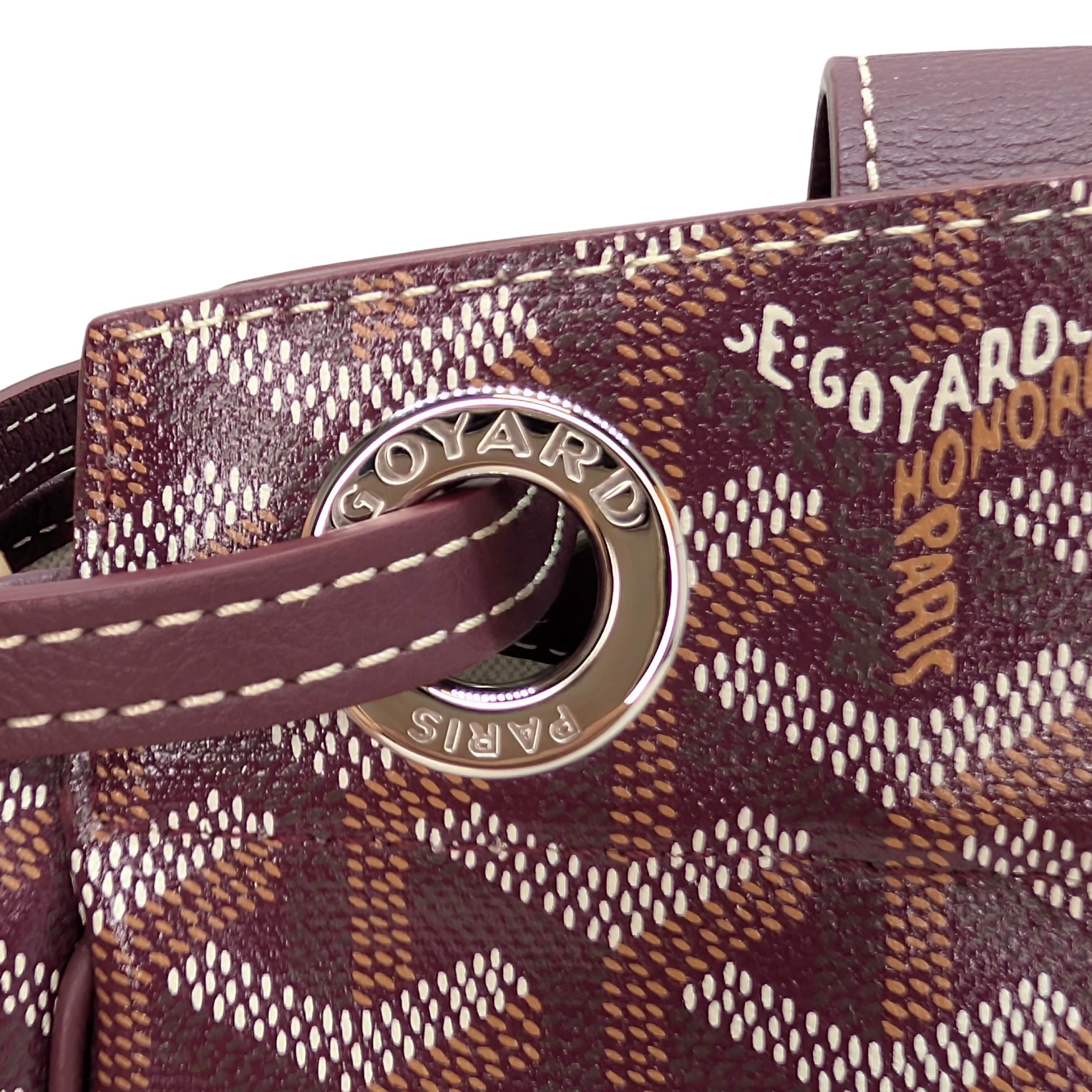 Goyard Goyardine Rouette PM 单肩包 酒红色