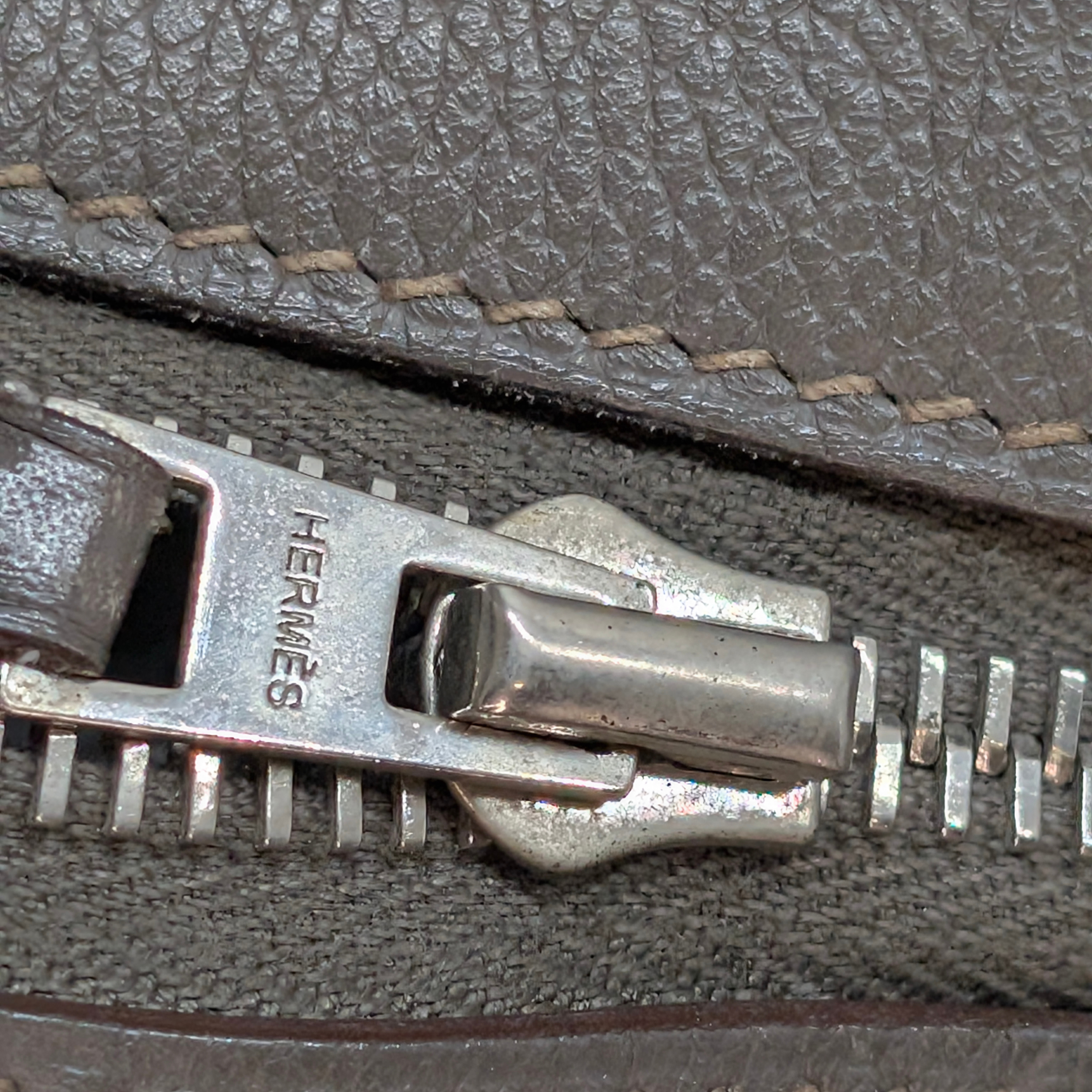 Hermès Maxibox 36 Bag Etain Evercolor Grey □R Stamp
