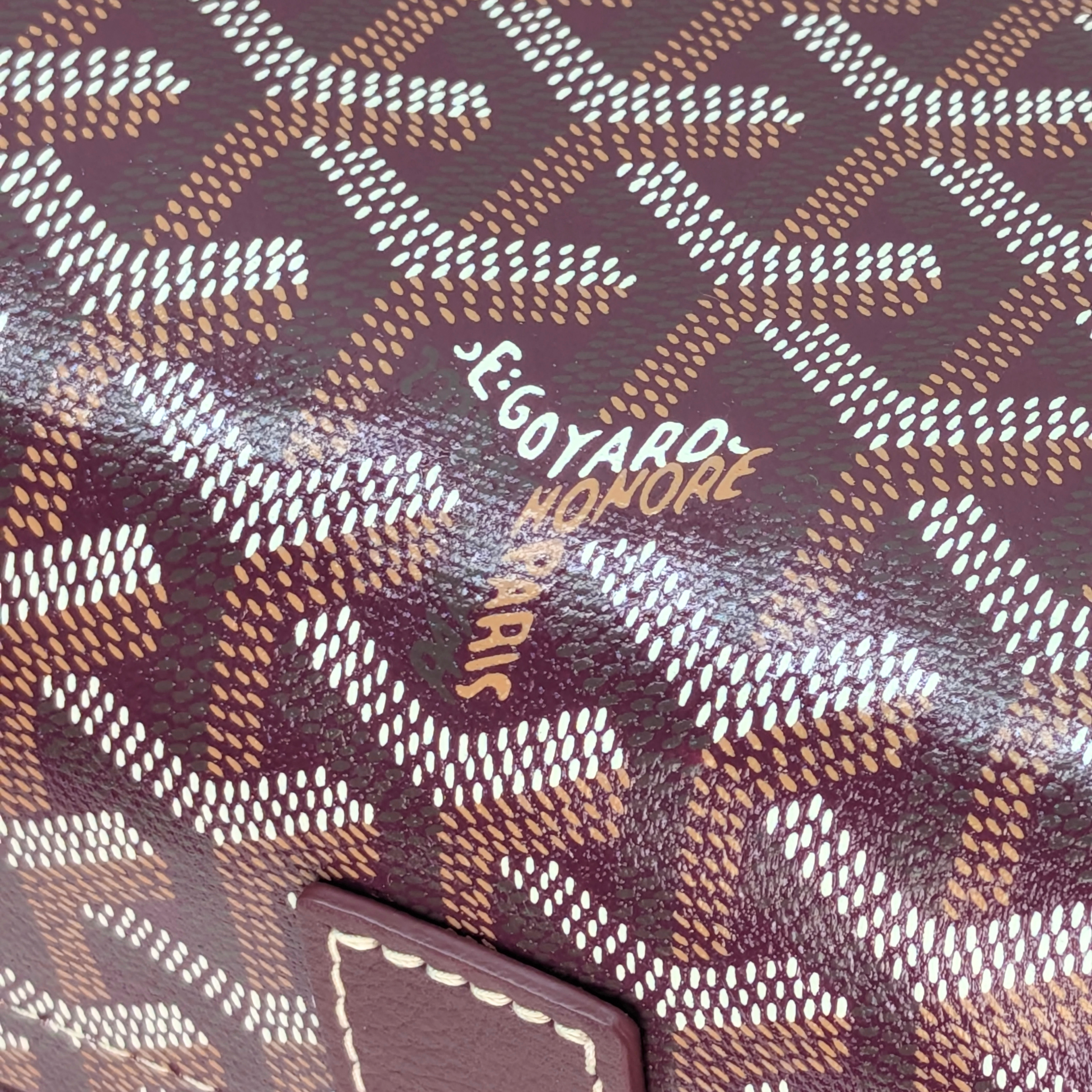 Goyard Goyardine Rouette PM 单肩包 酒红色
