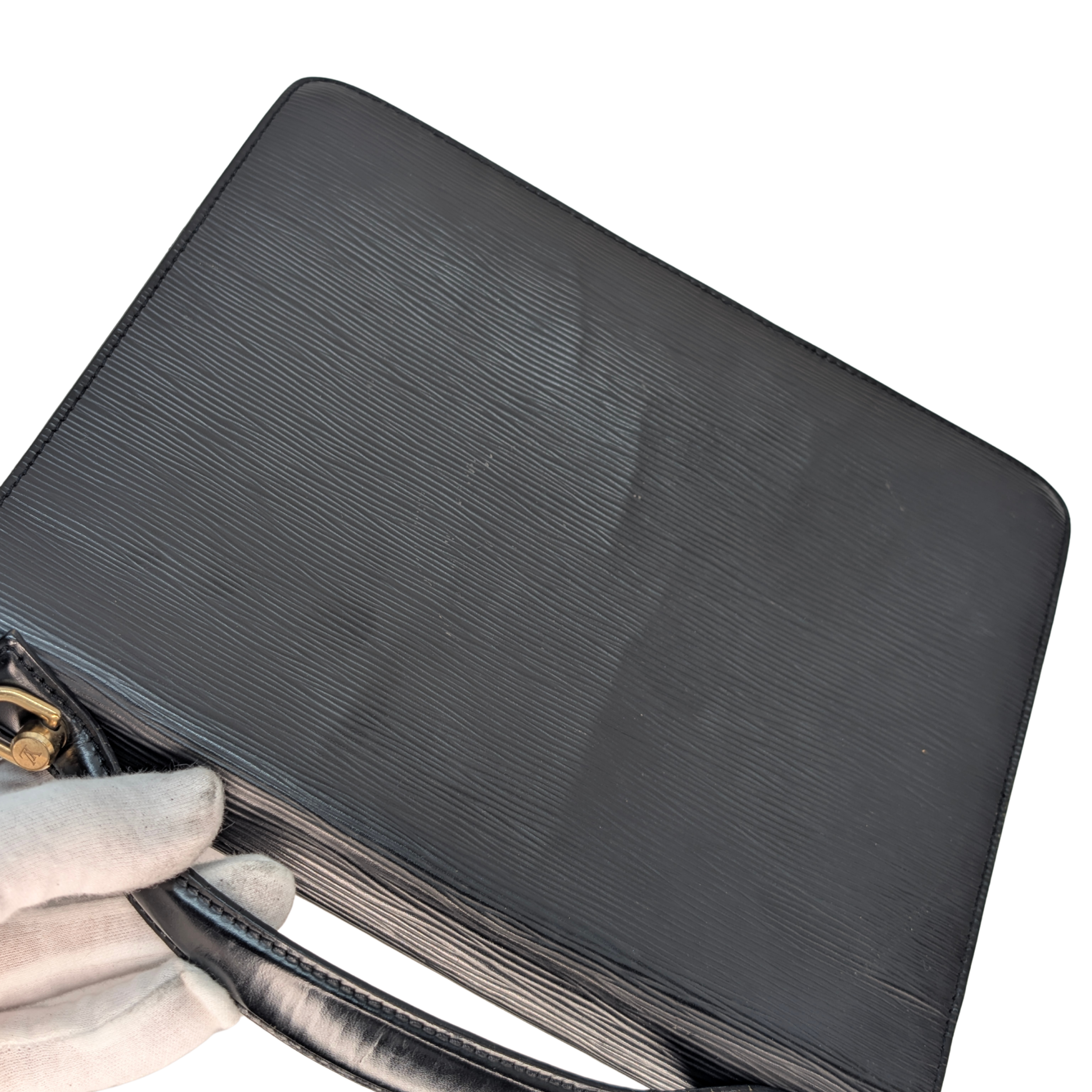 Louis Vuitton Monceau 28 Epi Bag Black