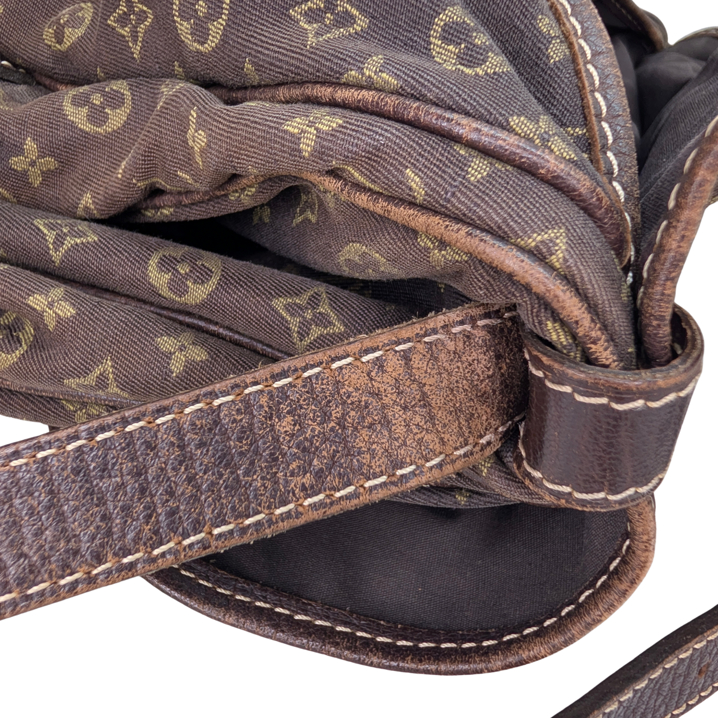 Louis Vuitton Saumur 30 Mini Lin Monogram Crossbody Bag