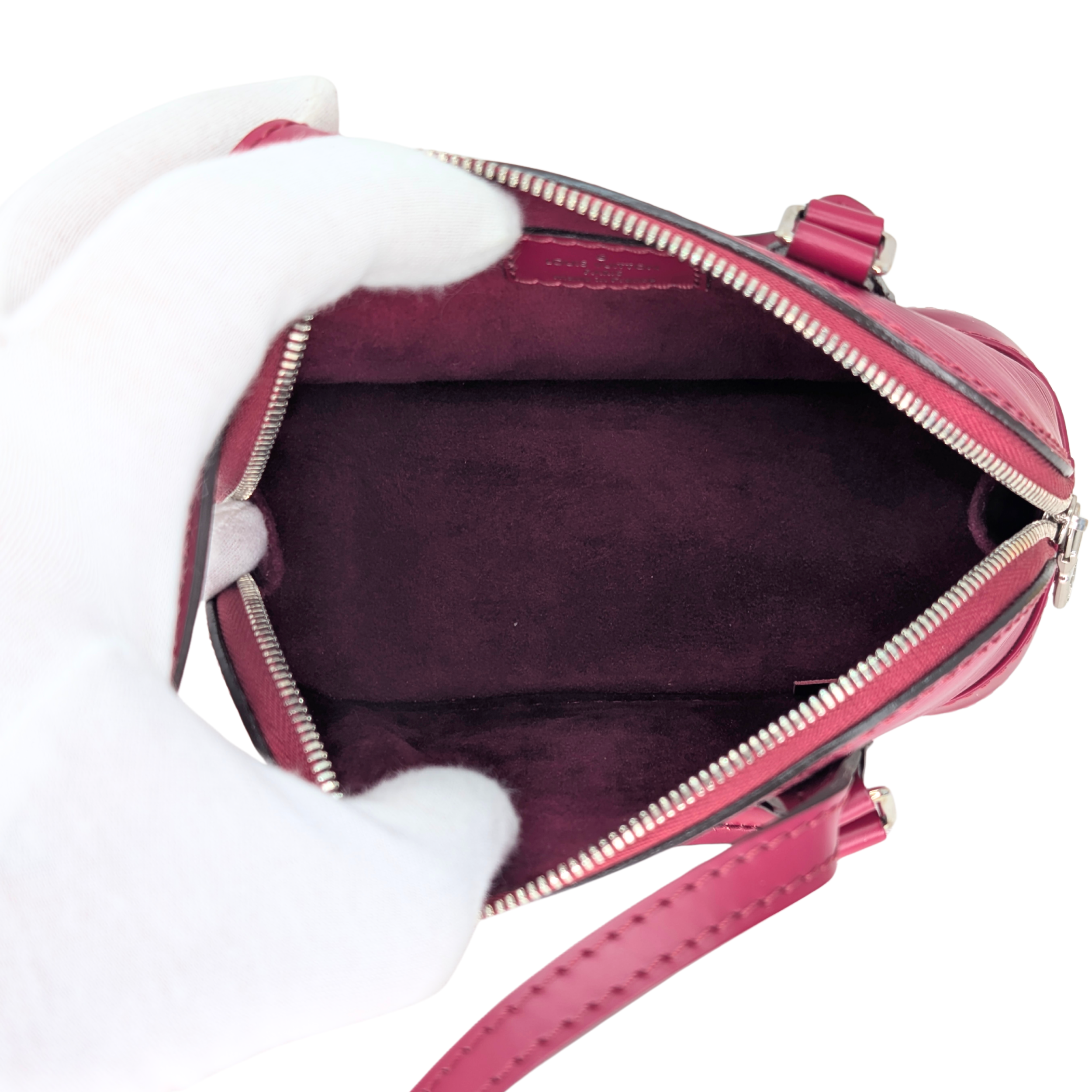 Louis Vuitton Alma Nano Epi Raspberry Red Bag