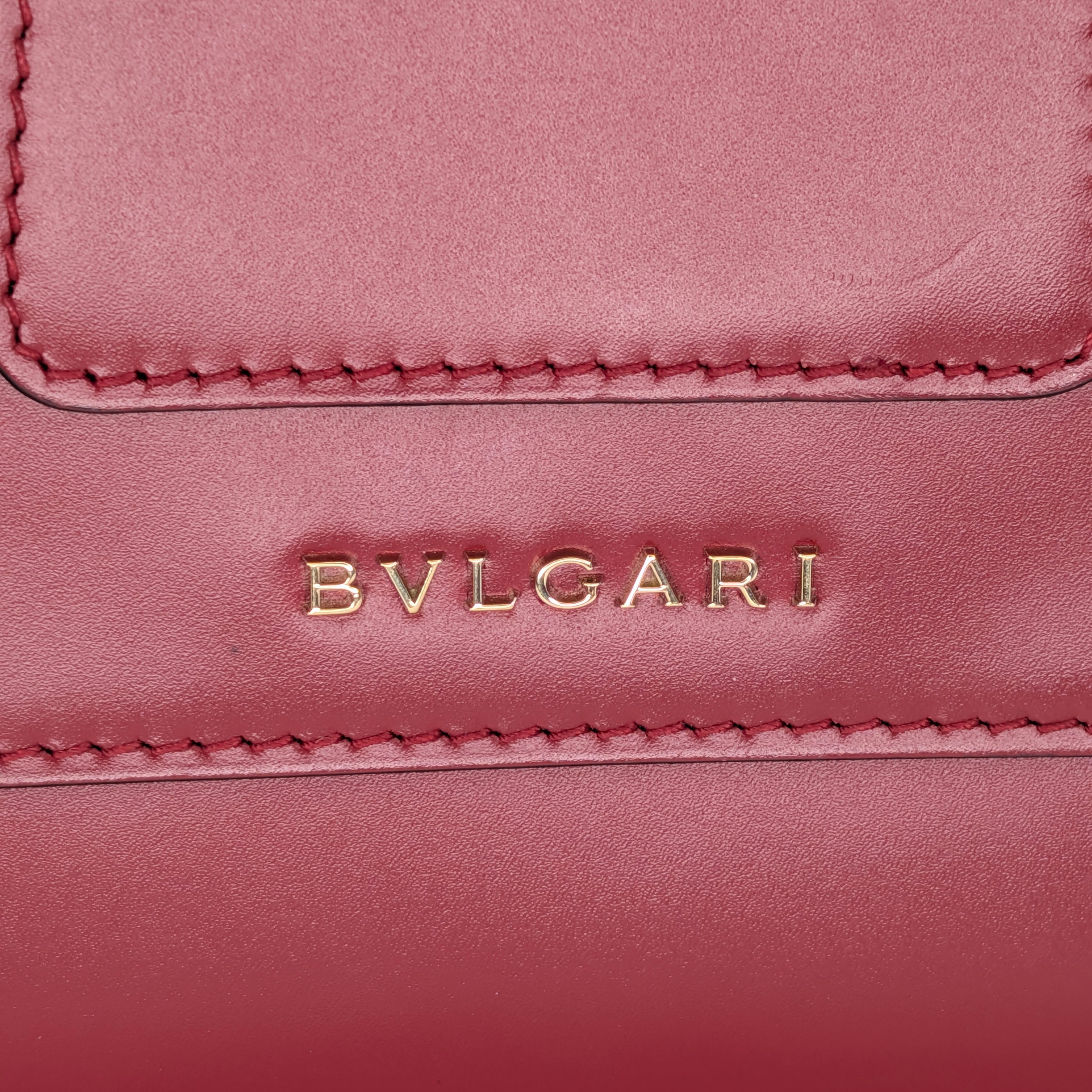 Bvlgari 小牛皮Serpenti Forever手提包 红色