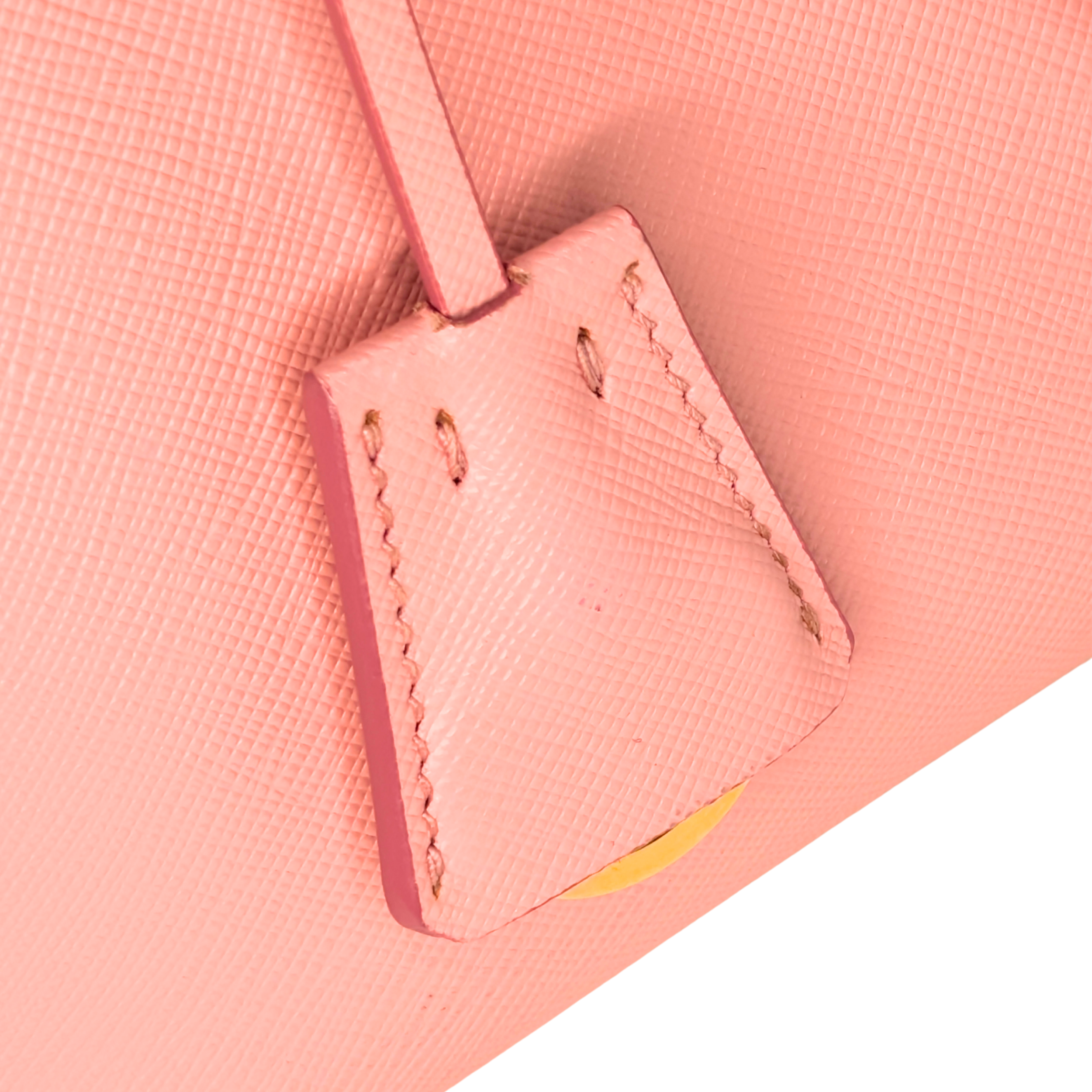 Prada Galleria Saffiano Leather Tote Pink