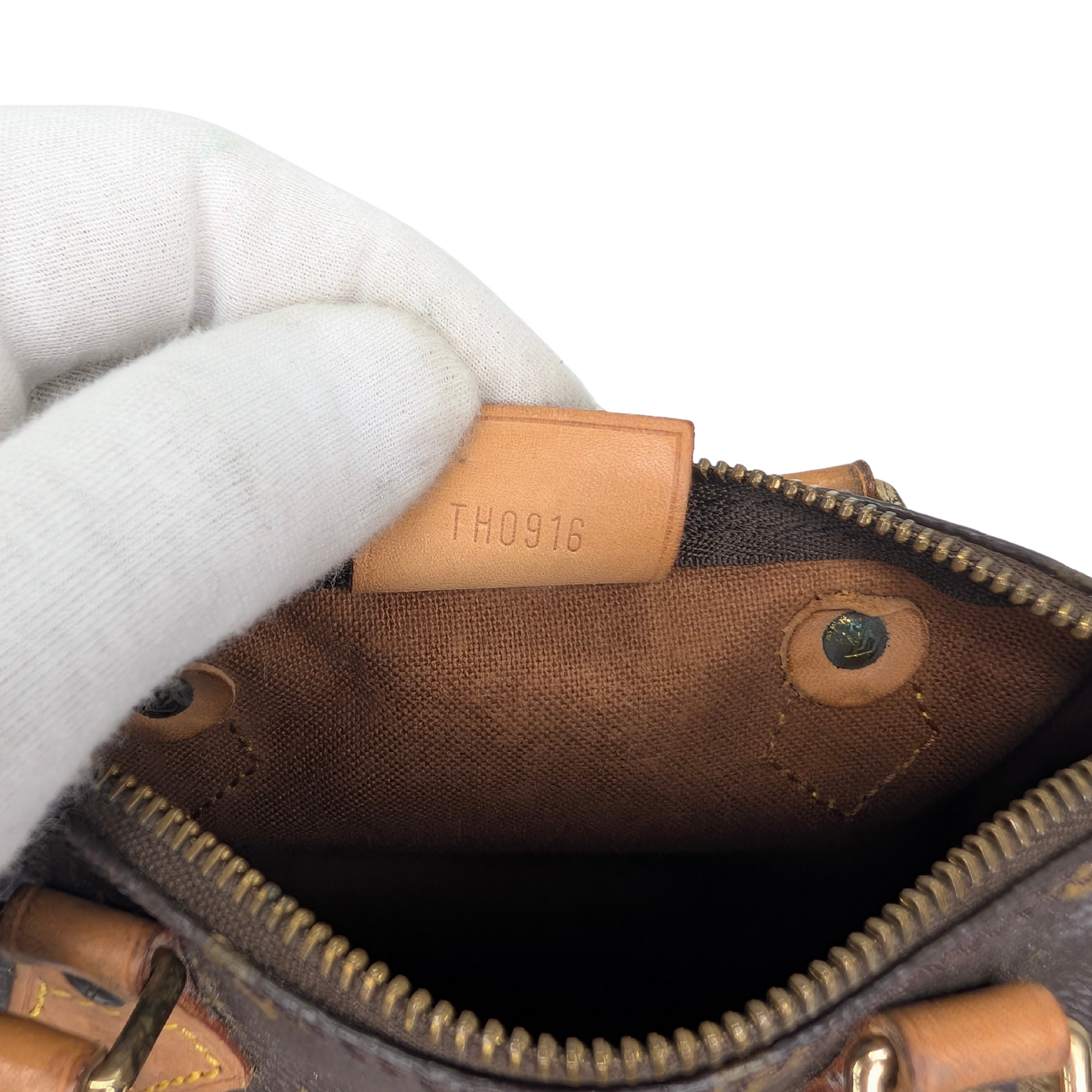 路易威登 Nano Speedy Monogram 手袋 棕色