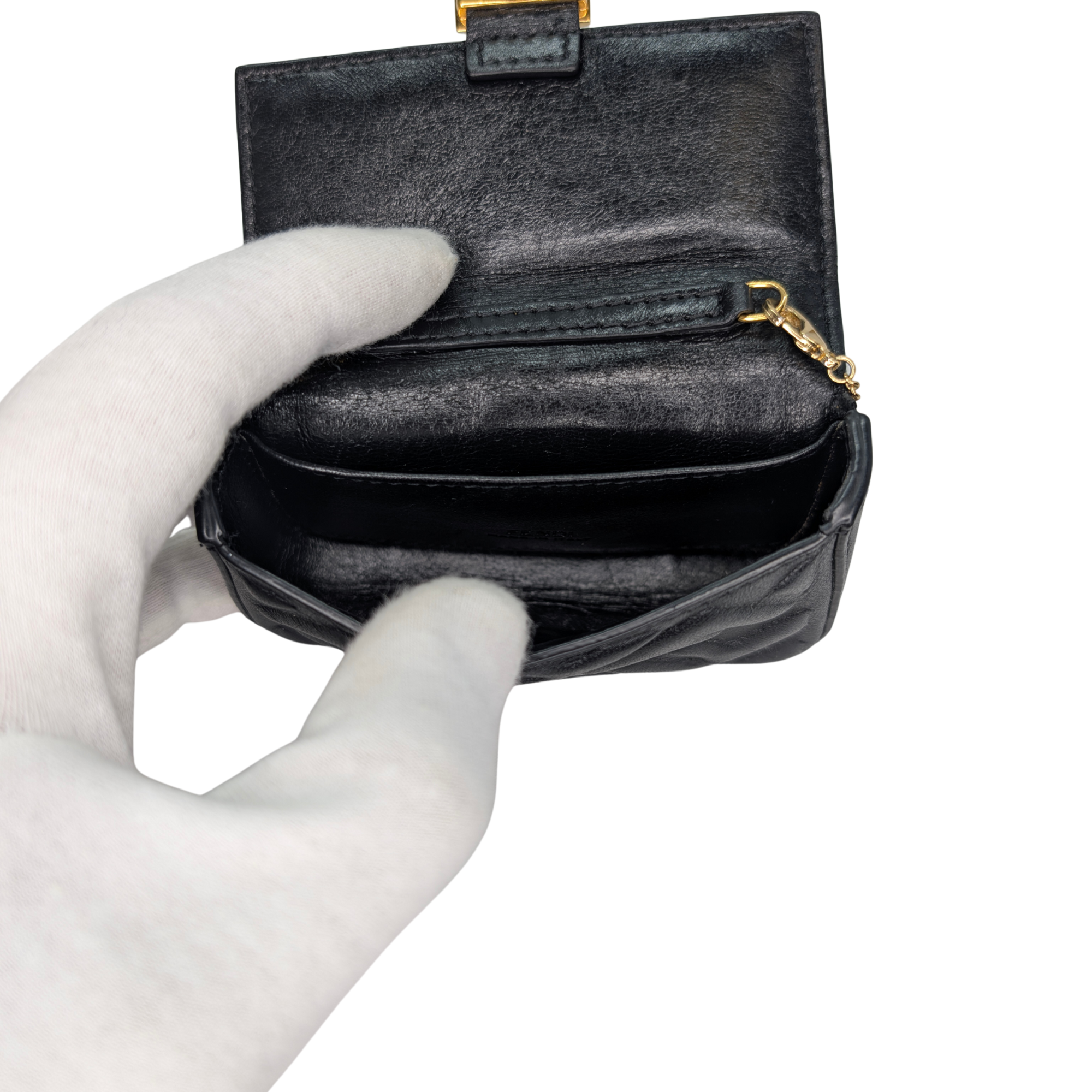 Fendi Nano Baguette 包饰 黑色