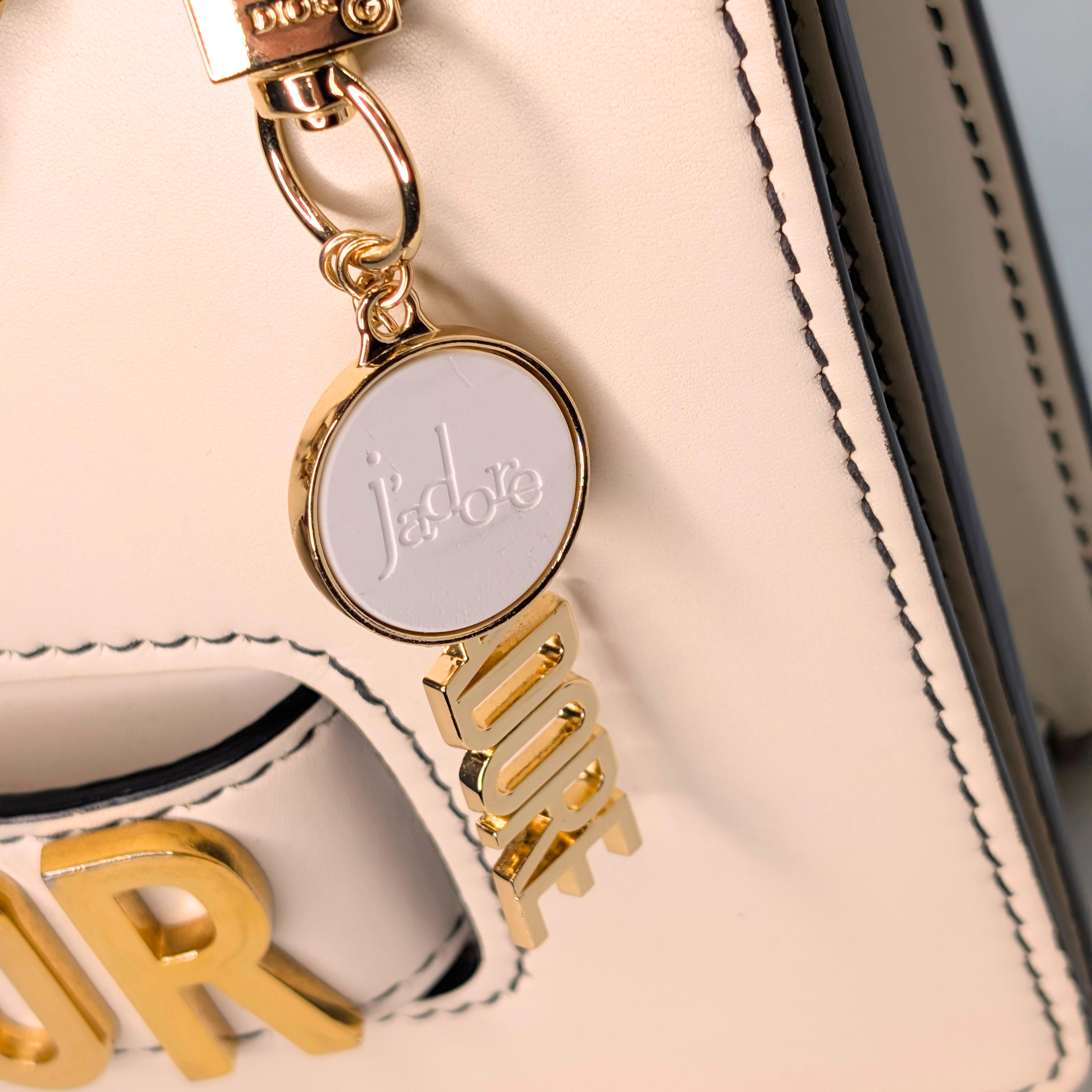 Dior JaDior 中号白色牛皮肩背包