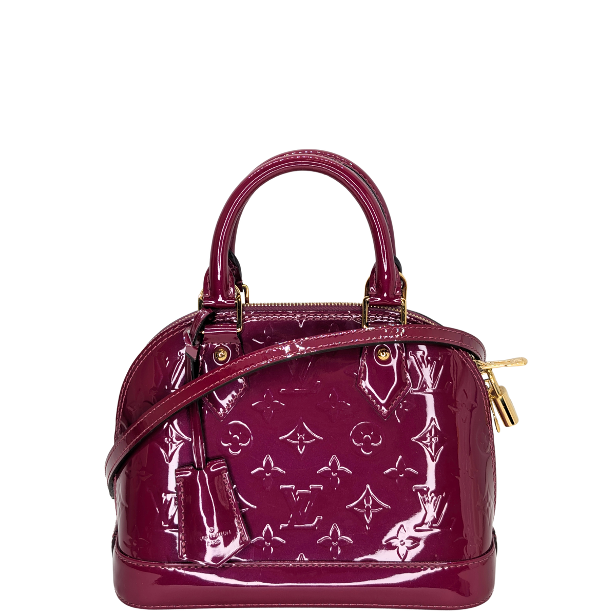 路易威登Alma BB Monogram Vernis紫色