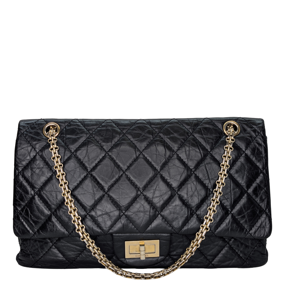Chanel Chanel 2.55 Reissue 227 Flap Bag 22 Series Black