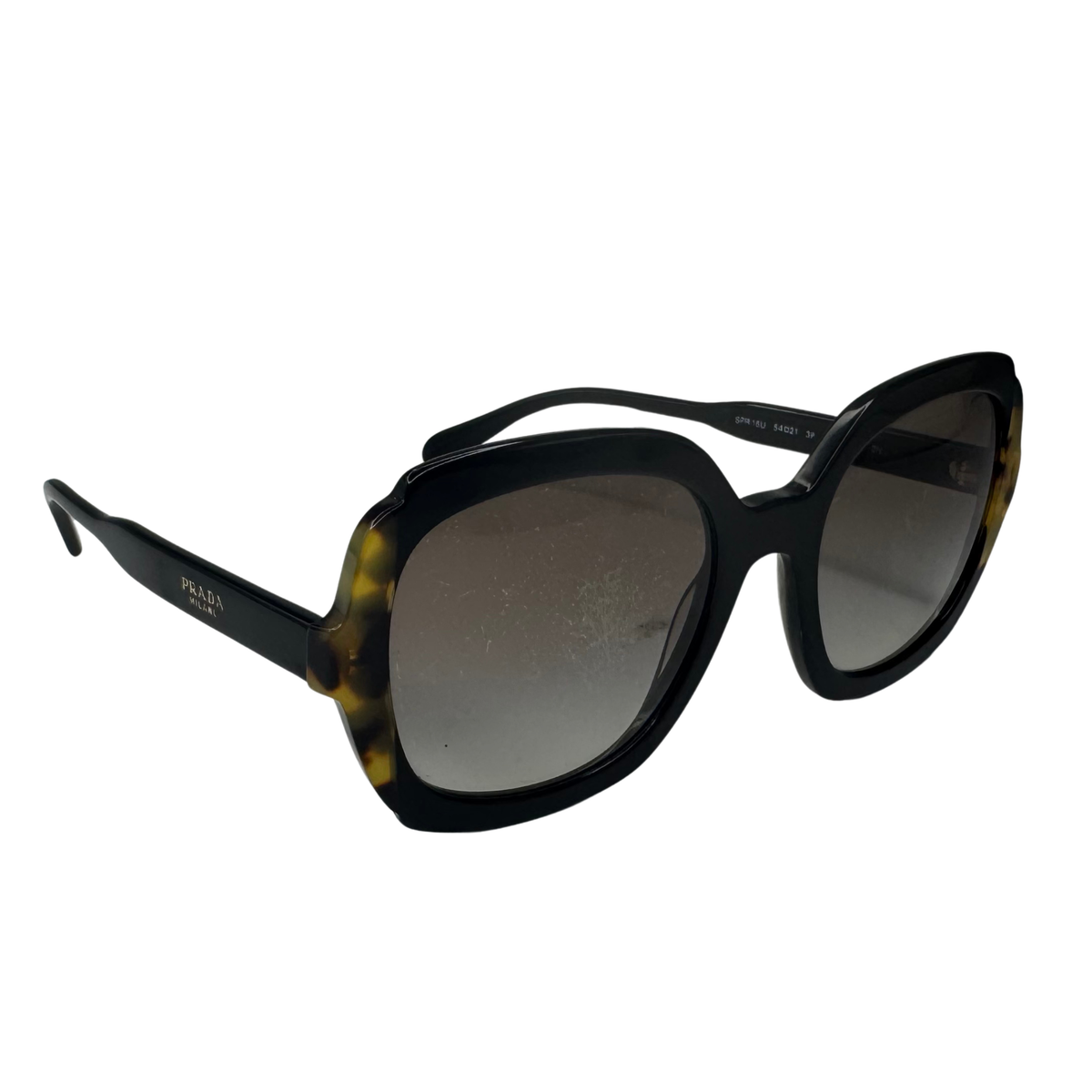 Prada SPR 16U 黑色方框太阳镜