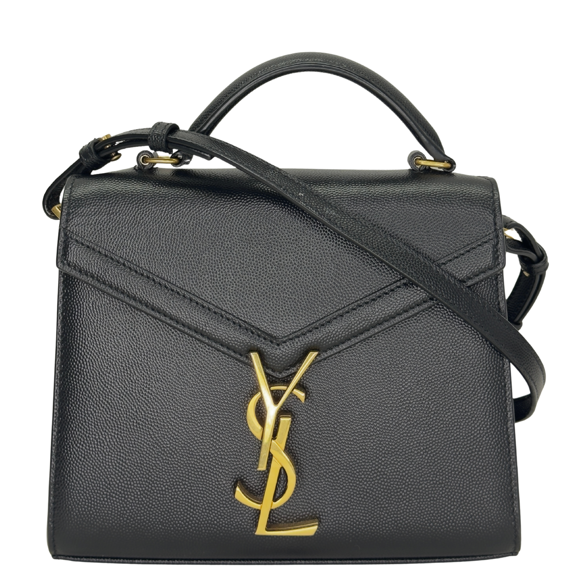 Saint Laurent Cassandra Top Handle Mini Bag Black