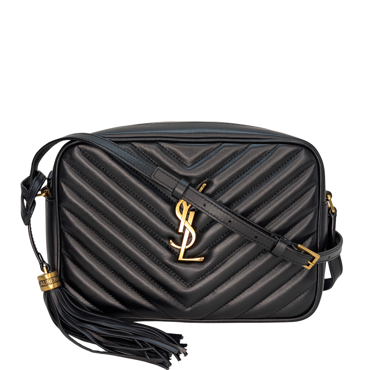 Saint Laurent Lou 相机包 黑色皮革