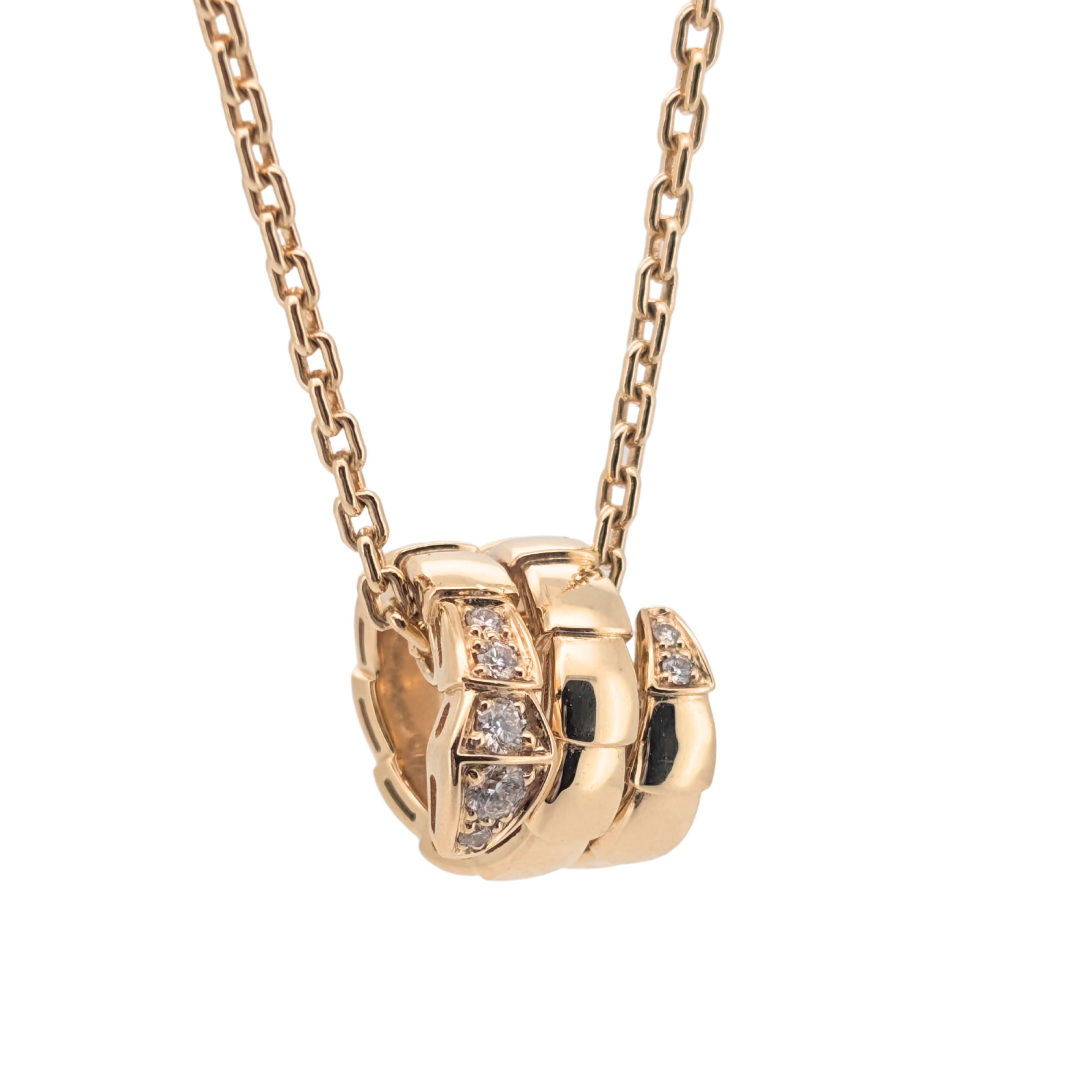 宝格丽 Serpenti Viper 项链 钻石 18K 黄金