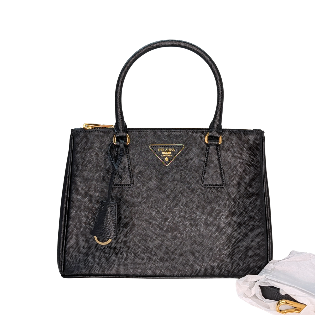 Prada Galleria Medium Saffiano Leather Black
