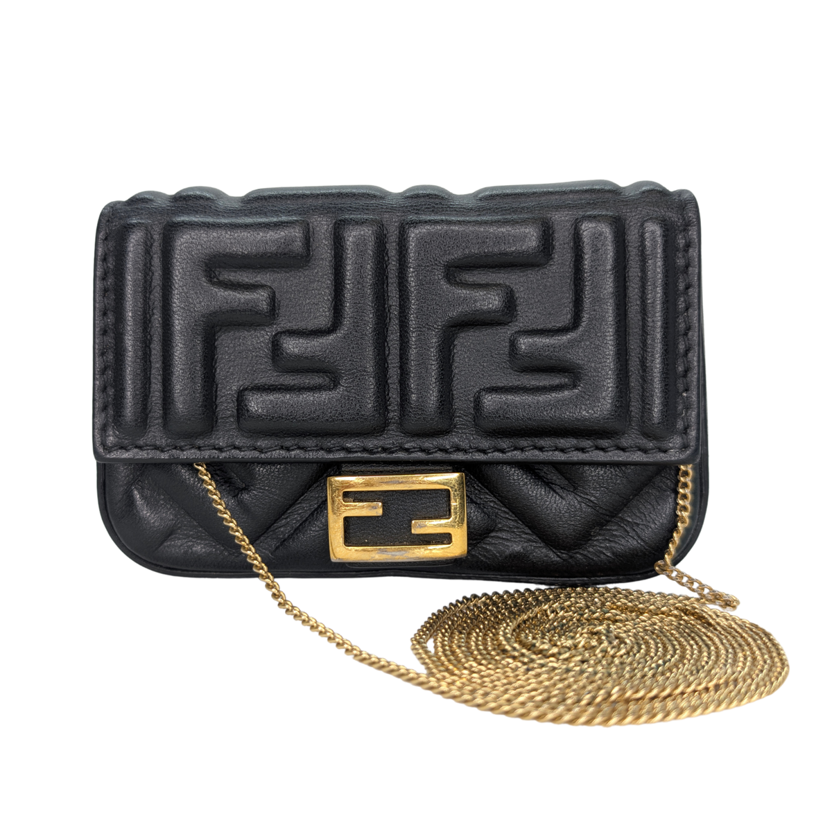 Fendi Nano Baguette 包饰 黑色