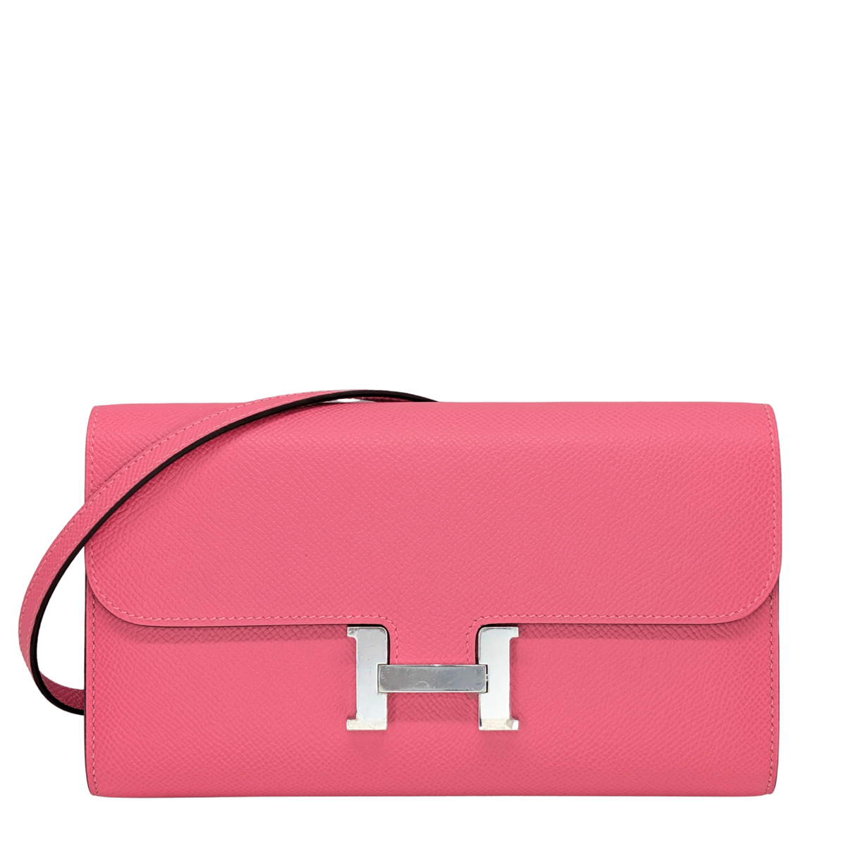 Hermes Constance To Go Rose Azalee Epsom W Stamp SHW