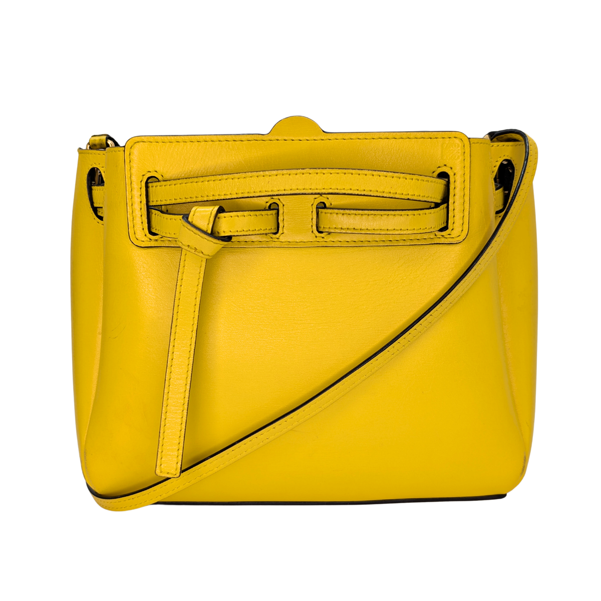 Loewe Mini Lazo 黄色手袋