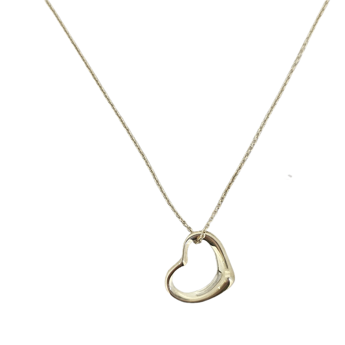 Tiffany & Co Elsa Peretti Small Heart Sterling Silver Necklace - Lost Designer
