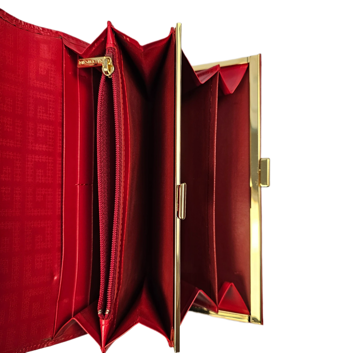 Givenchy Red Leather Long Wallet - Lost Designer