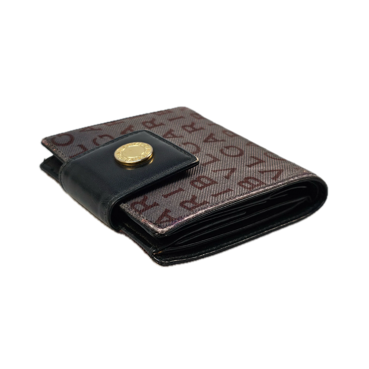 Bvlgari Beige Monogram & Canvas Wallet - Lost Designer