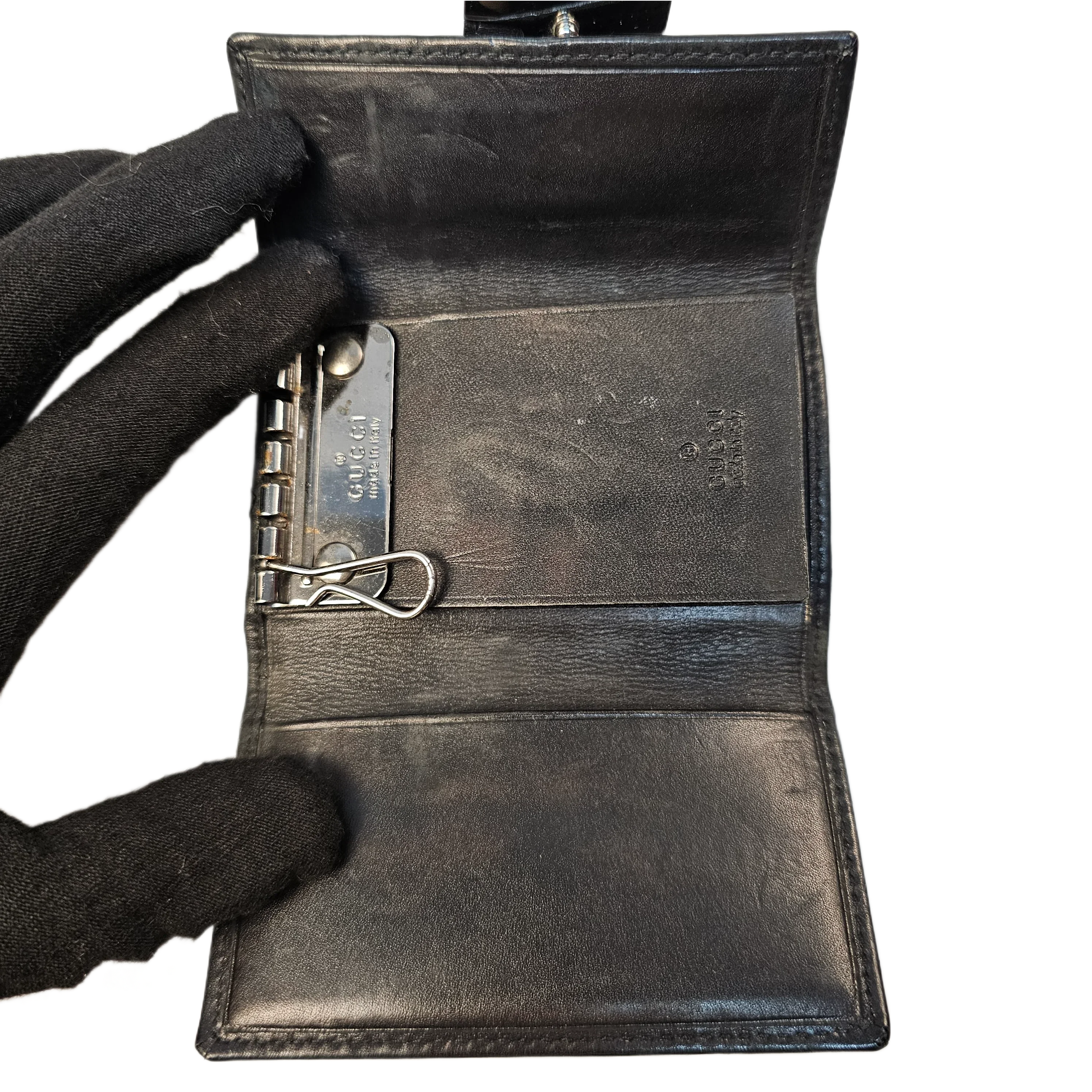 Gucci Monogram Key Case Holder Wallet - Lost Designer