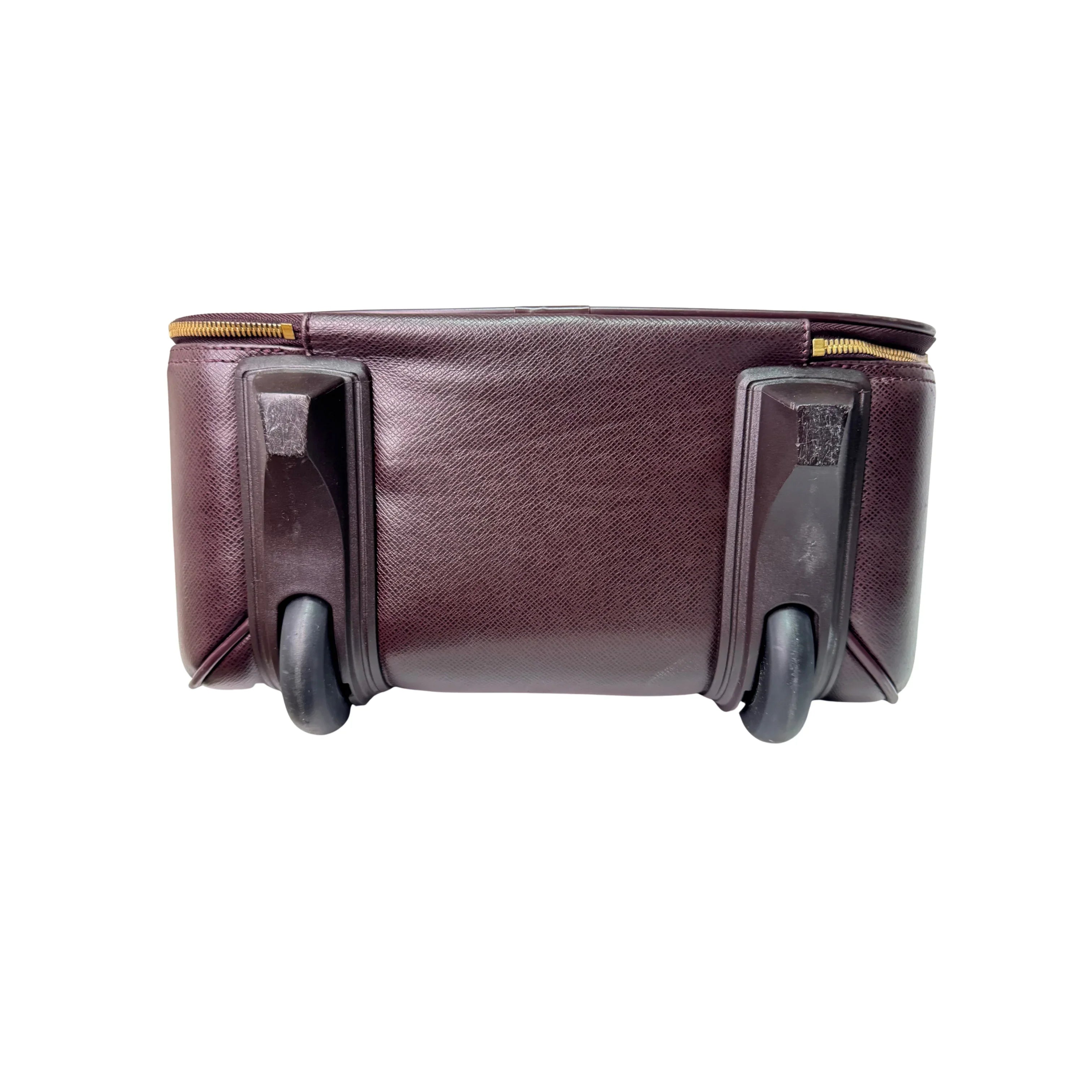 Louis Vuitton Pegase 45 Luggage Bag Leather Burgundy - Lost Designer